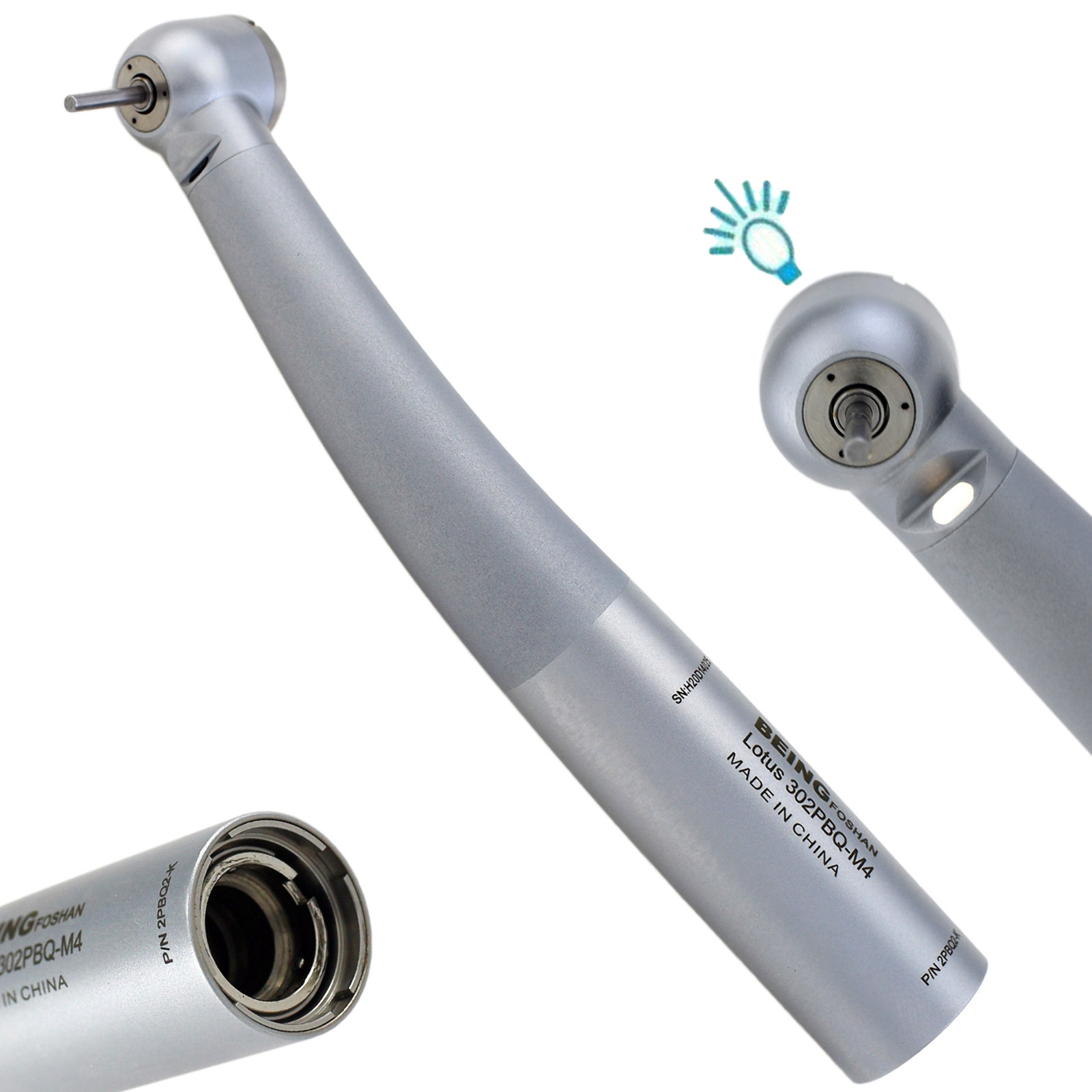 BEING Dental Fiber Optic LED Turbine High Speed Handpiece For KaVo NSK Coupling