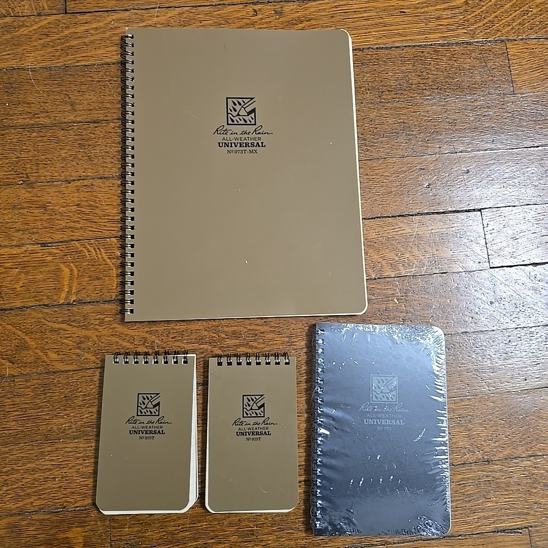 Lot of 4 Rite in the Rain All-Weather Notebooks