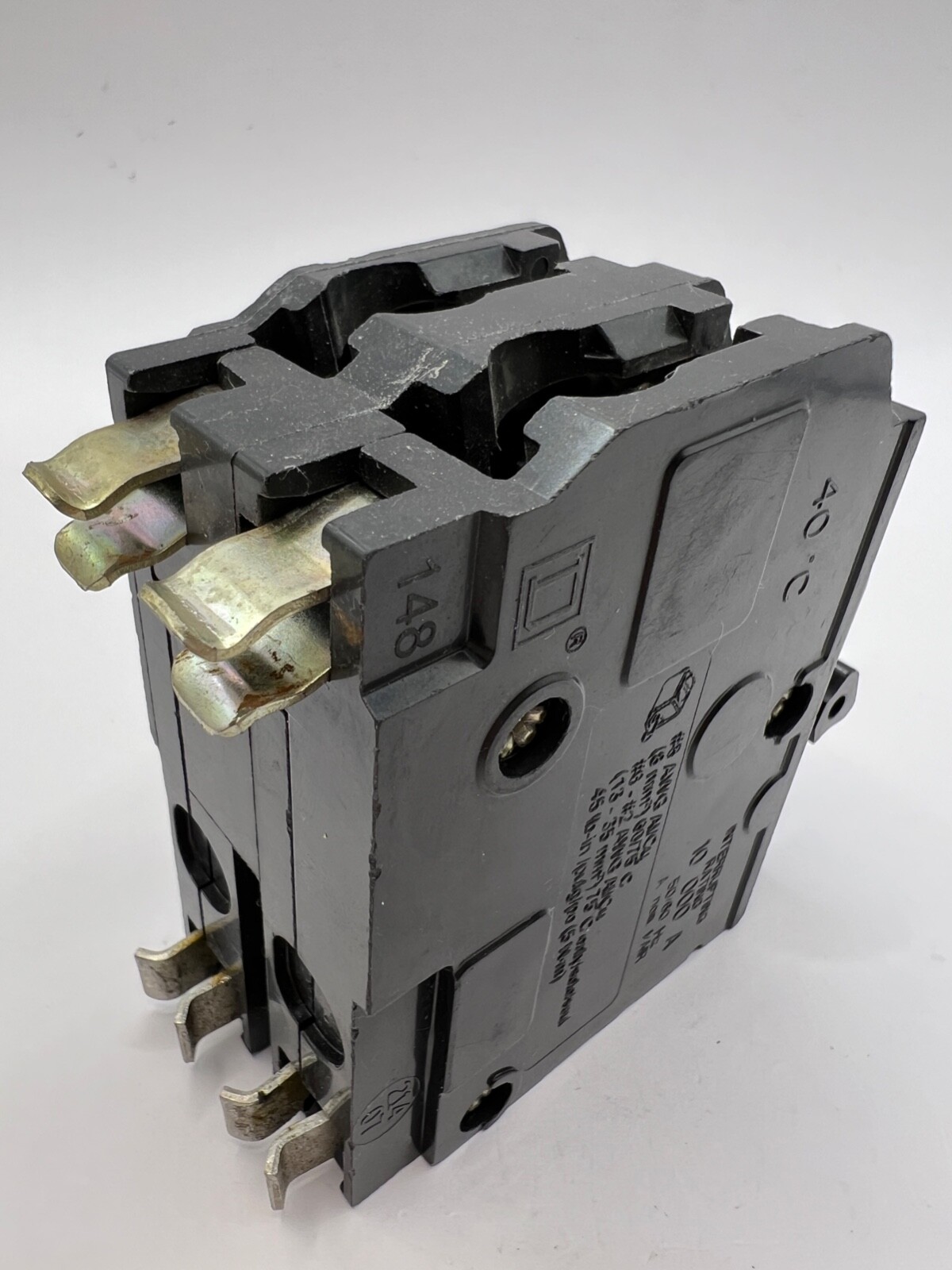 Square D QO240 2 Pole 40 Amp 120/240 V AC Type QO Plug In Yellow Circuit Breaker