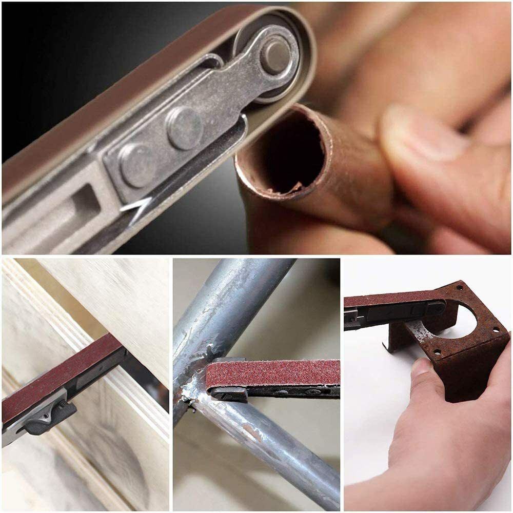27PCS Sanding Belt 1 x 30 in 60 80 100 120 150-400 Grit Sander Belts Sandpaper