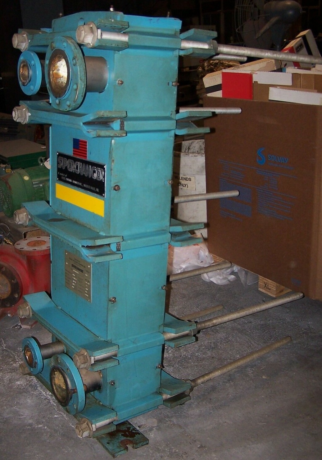 SUPERCHANGER STAINLESS STEEL PLATE HEAT EXCHANGER 222 SQ/FT UX-216-HP-57