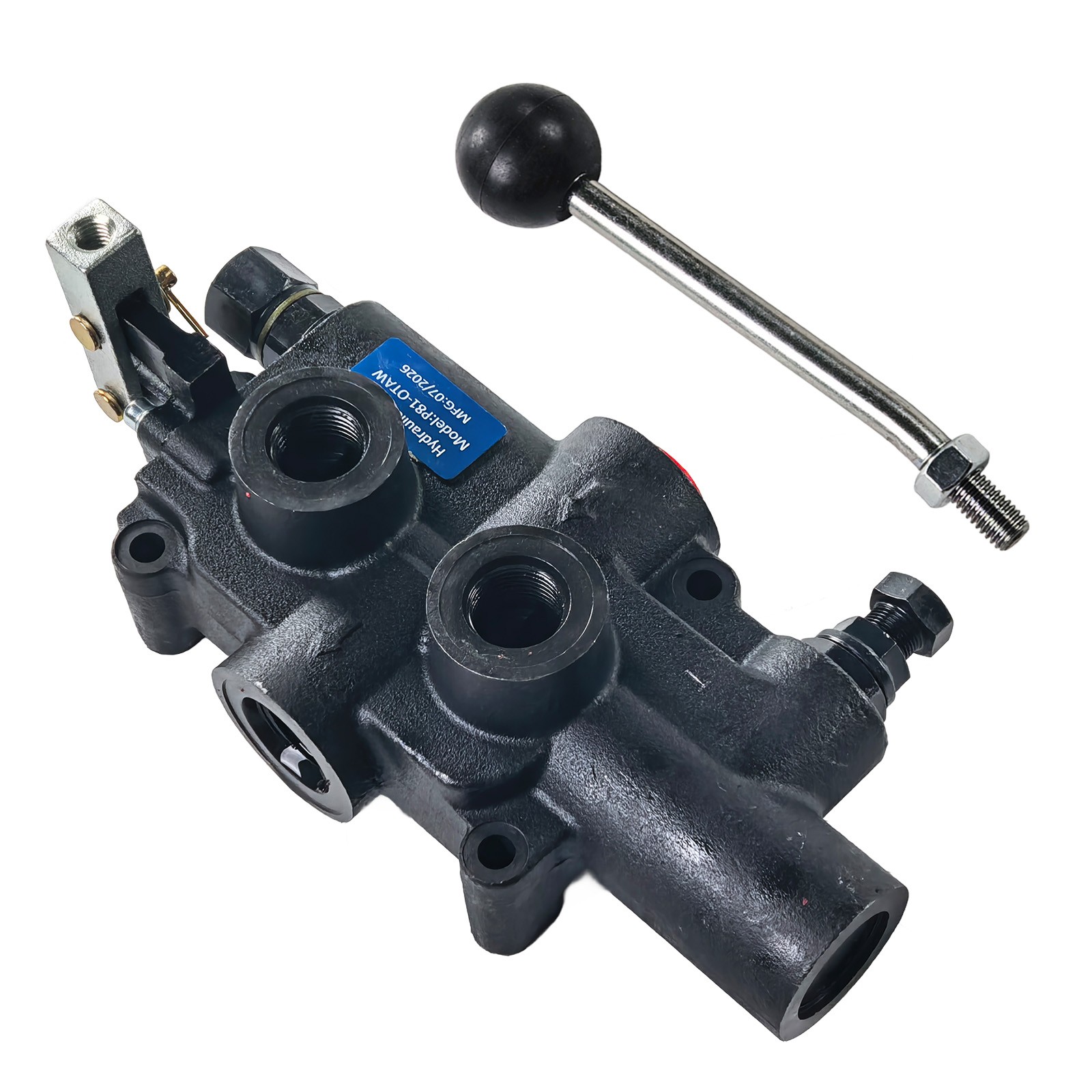 21GPM Log Splitter Control Valve 3625PSI SAE 10 12 Port Detent Auto Return Lever