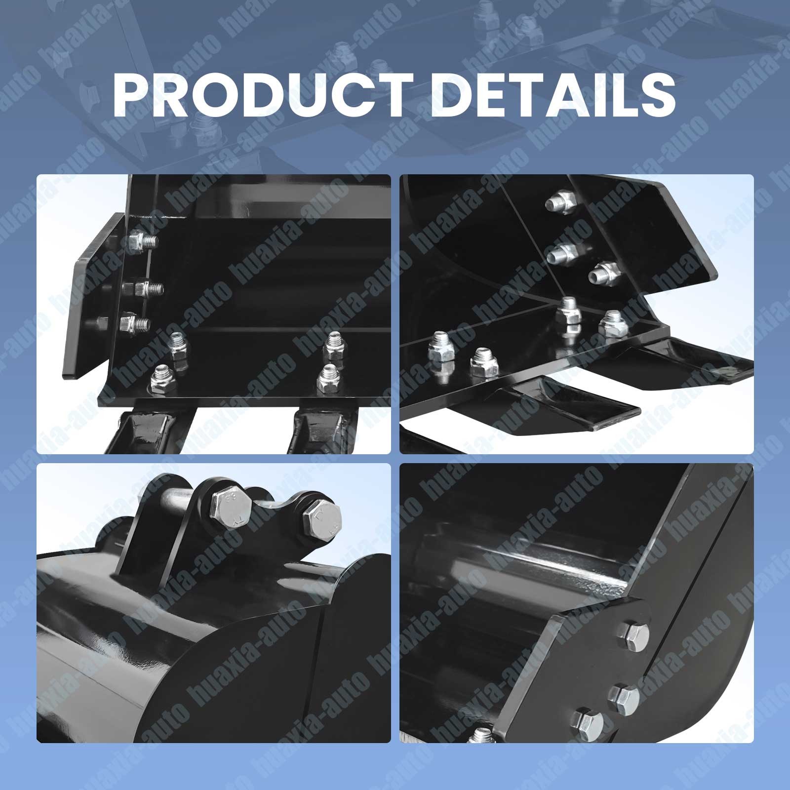 AGT 500mm 12 in Bucket Mini Excavator Attachments With Teeth