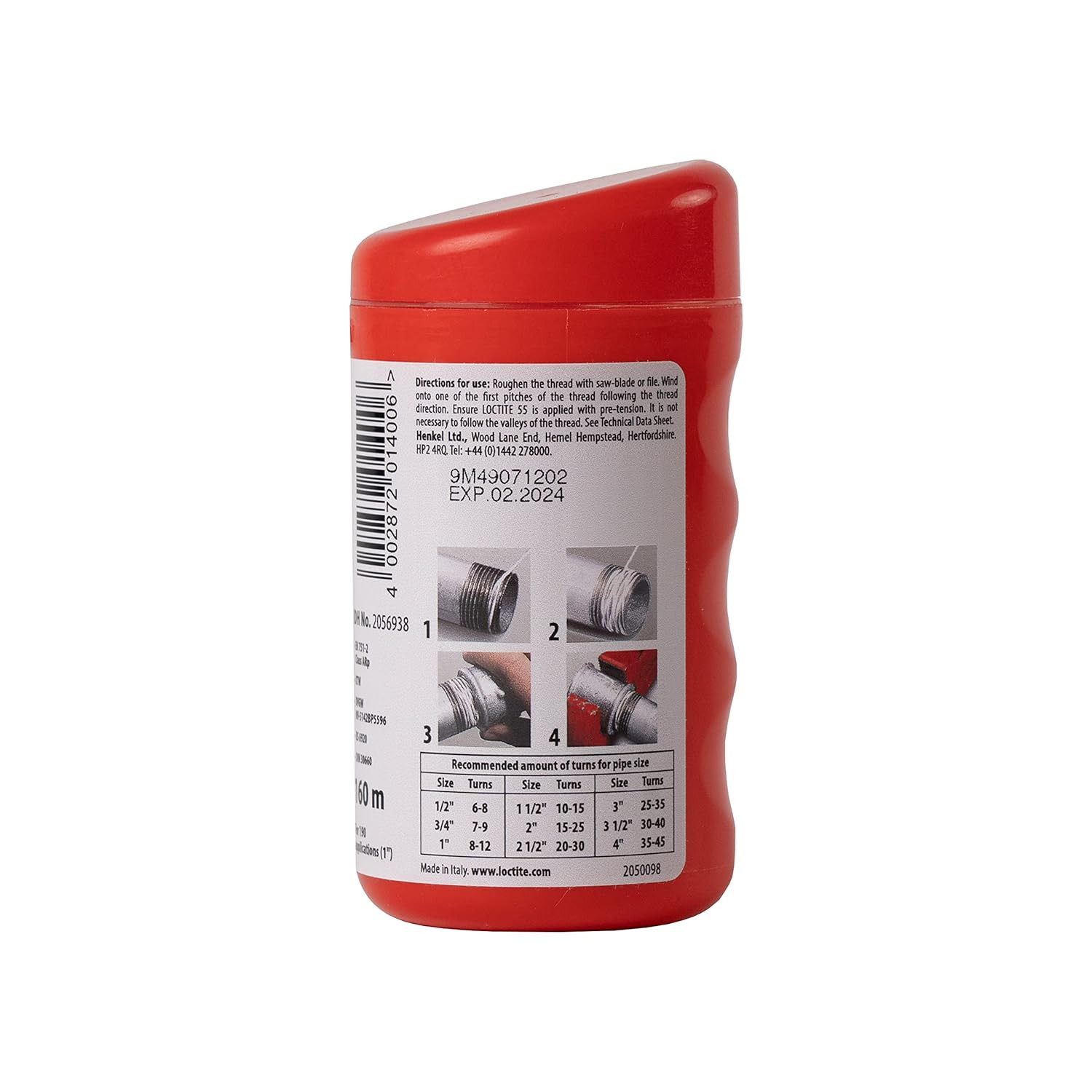 Loctite 55X150M LOC Sealing Cord, Multicoloured