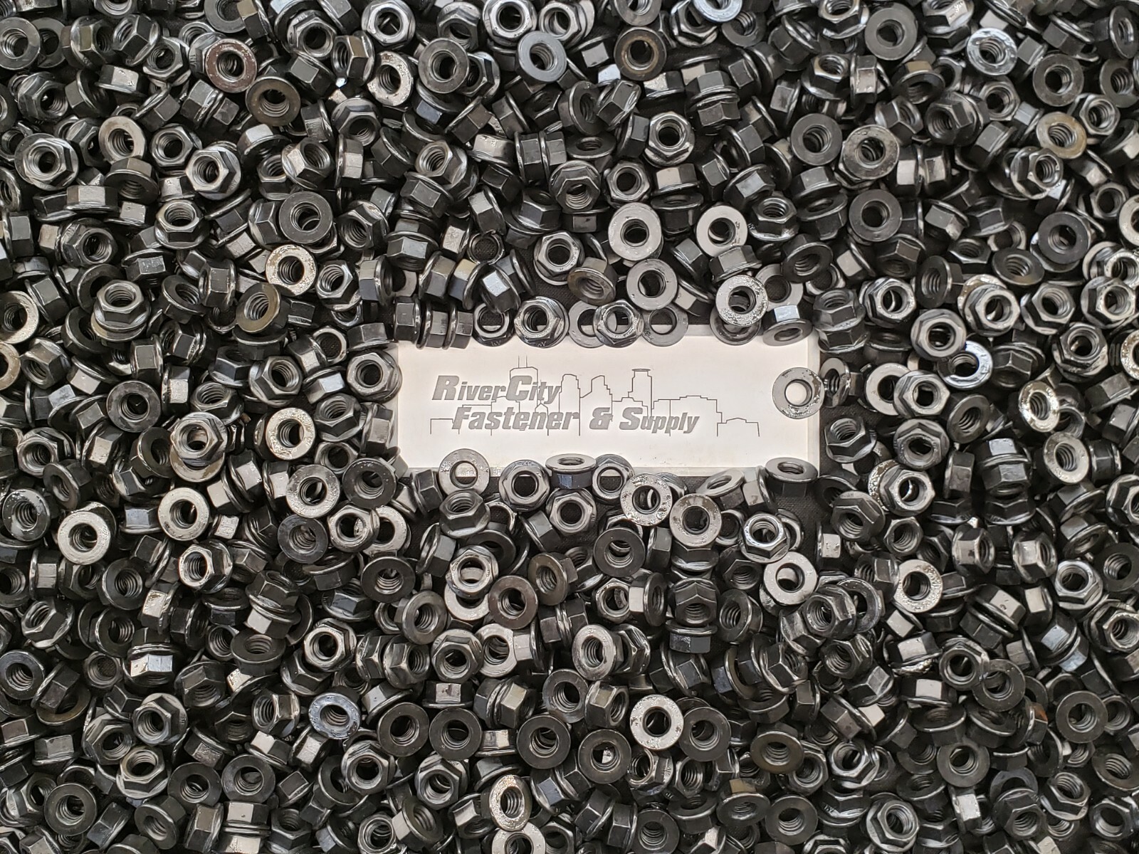 (5) 1/2-13 Hex Flange Nut Grade 8 Plain black finish 1/2×13 Nuts 1/2 x 13