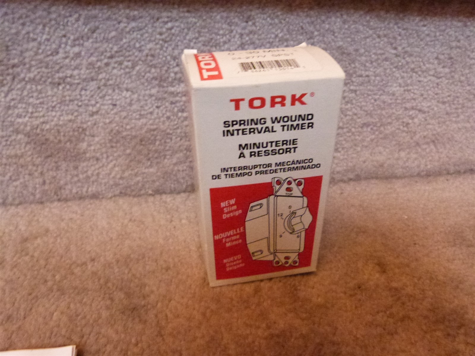 2 NEW TORK In-Wall Spring Wound Interval Timer A530M 0-30 MIN IVORY