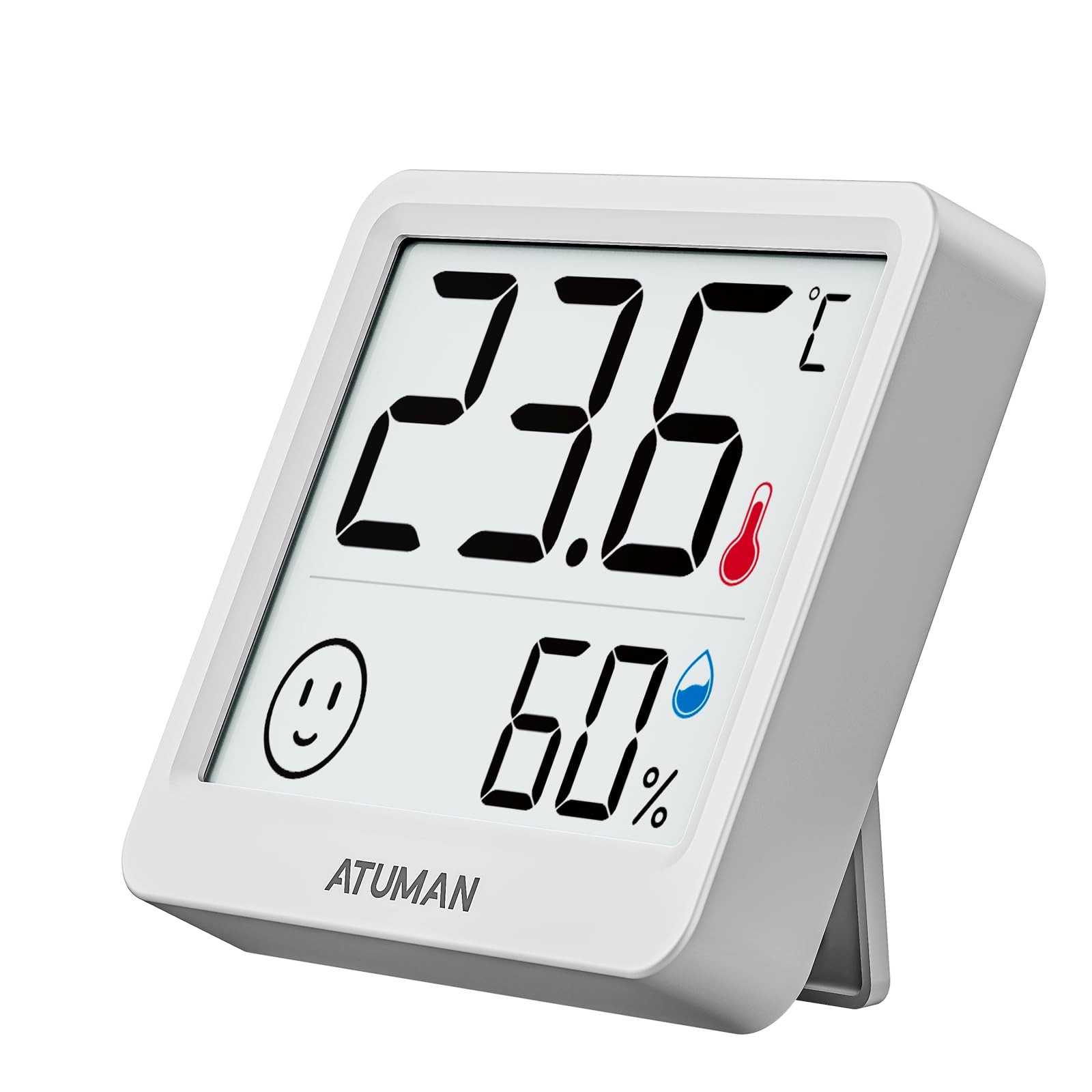 ATuMan Mini Digital Hygrometer Indoor Thermometer with Temperature and 2.5in