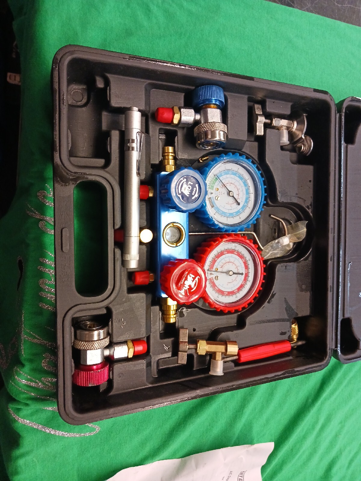 R134A HVAC A/C Refrigeration Kit AC Manifold Gauge Set Auto Service Kit