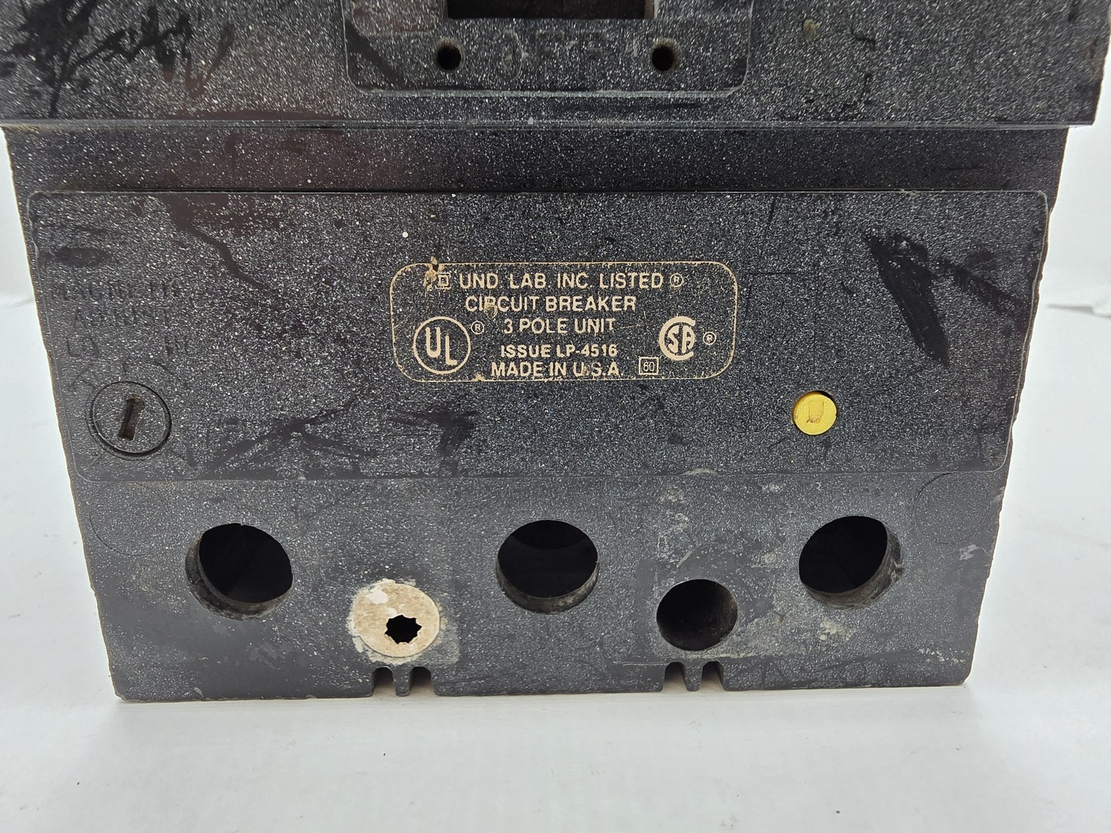 Square D KAL36225 Bolt-On Circuit Breaker 225A 3P 3PH 600VAC 250VDC 22KA KAL