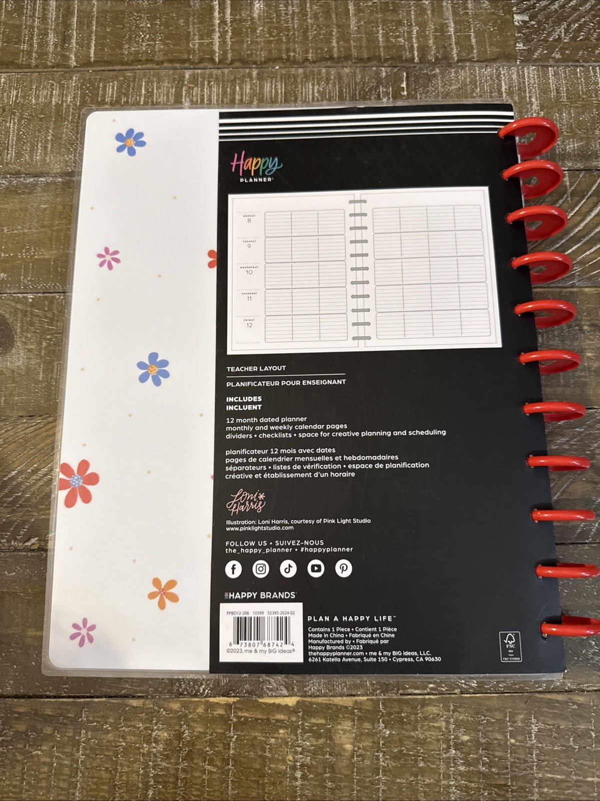 Happy Planner Big Teacher Layout 12 Months