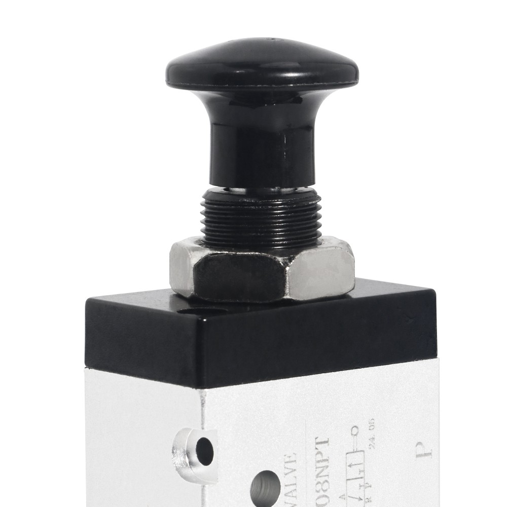 3 Way 2 Position Air Hand Lever Valve 1/4 NPT Pneumatic Manual Control