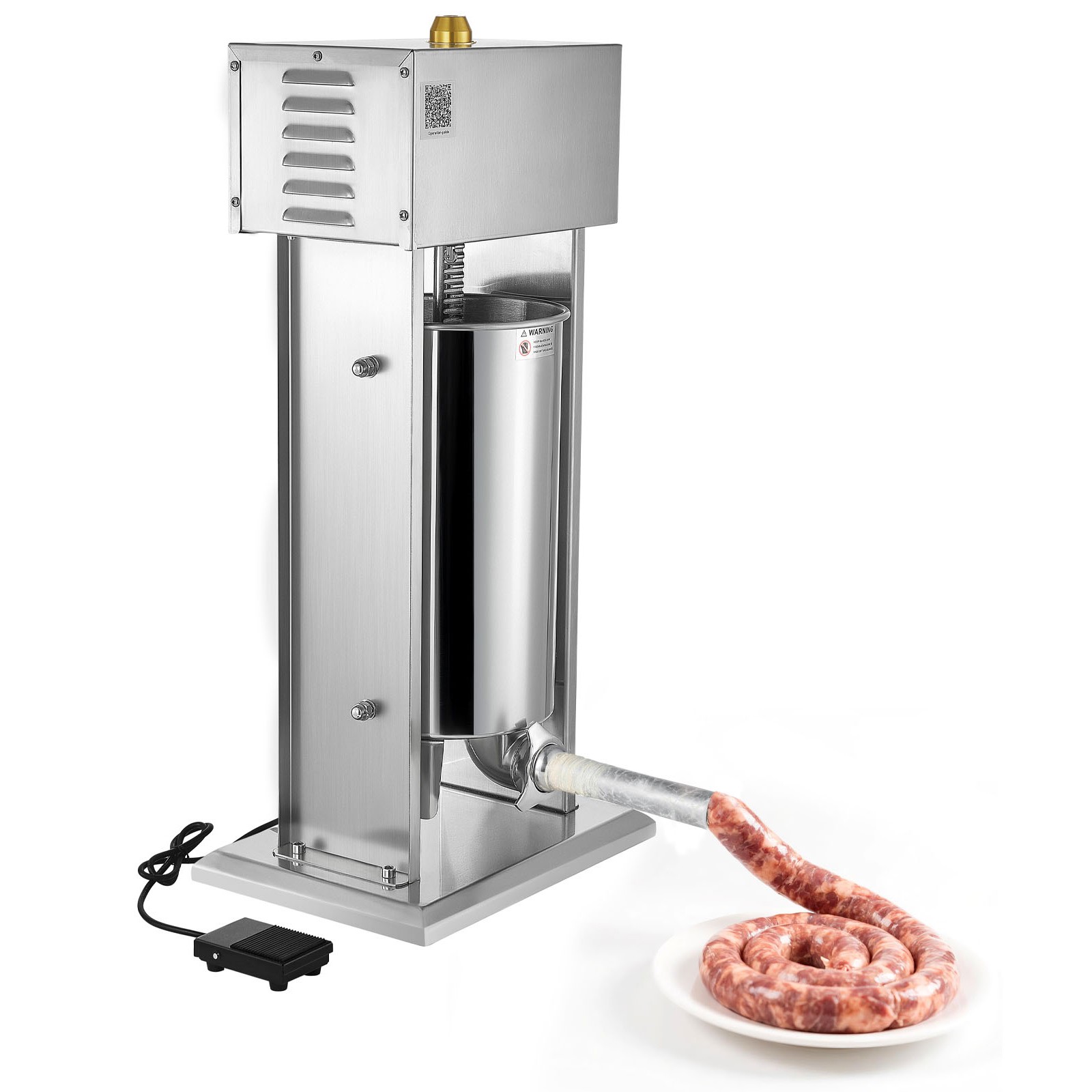 VEVOR Electric Sausage Stuffer 15L Variable Speed Sausage Maker Stainless Steel