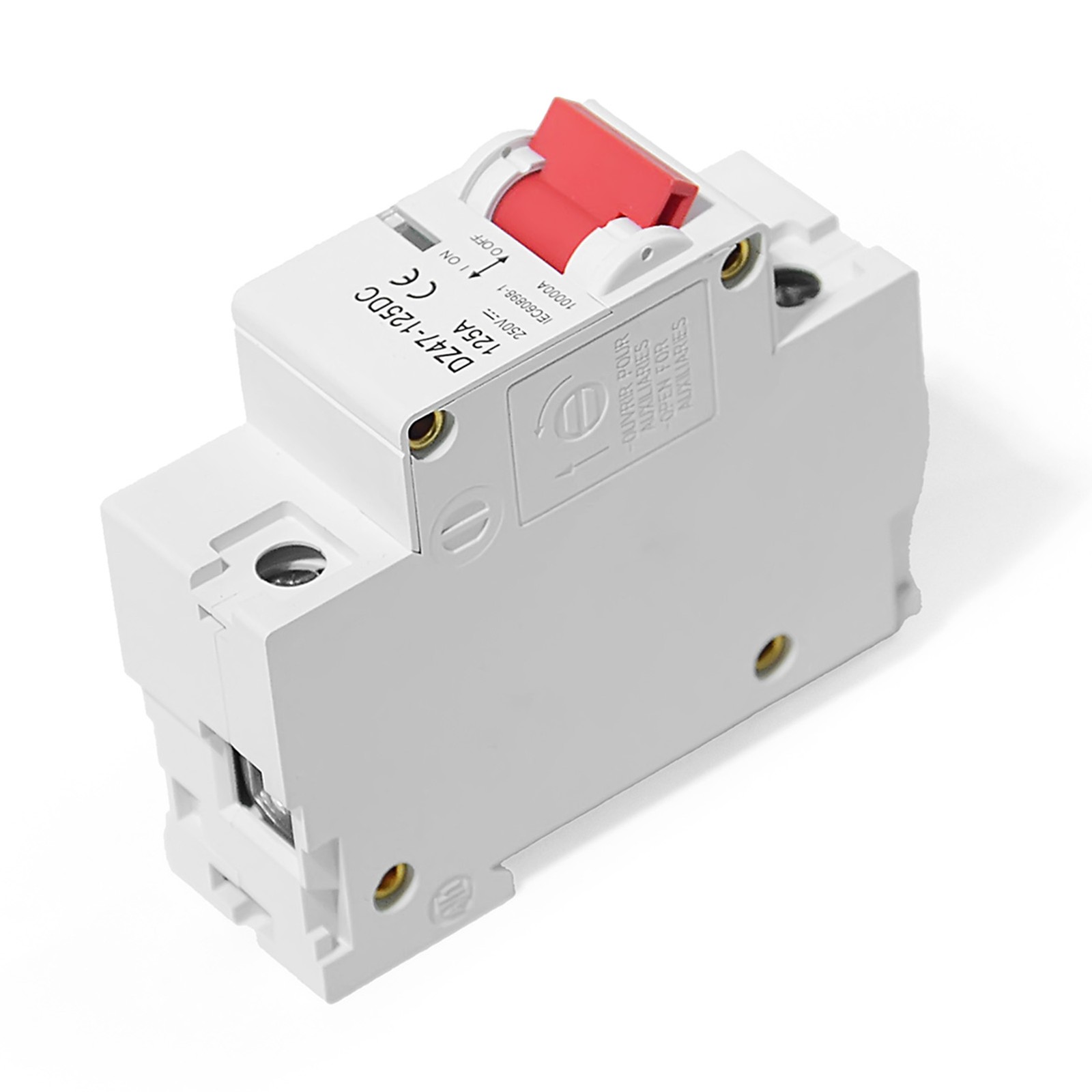 125AMP Miniature Mini Circuit Breaker DC MCB Din Rail 1 Pole Air Switch 500v