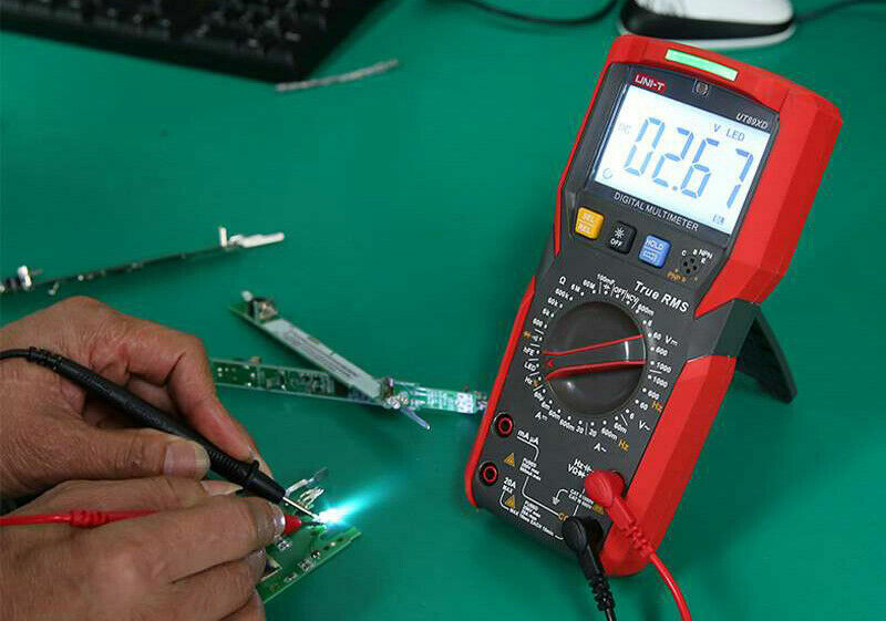 UNI-T UT89XD Digital Multimeter ,LED Tester With A Magnetic Hanger Loop Strap✦Kd