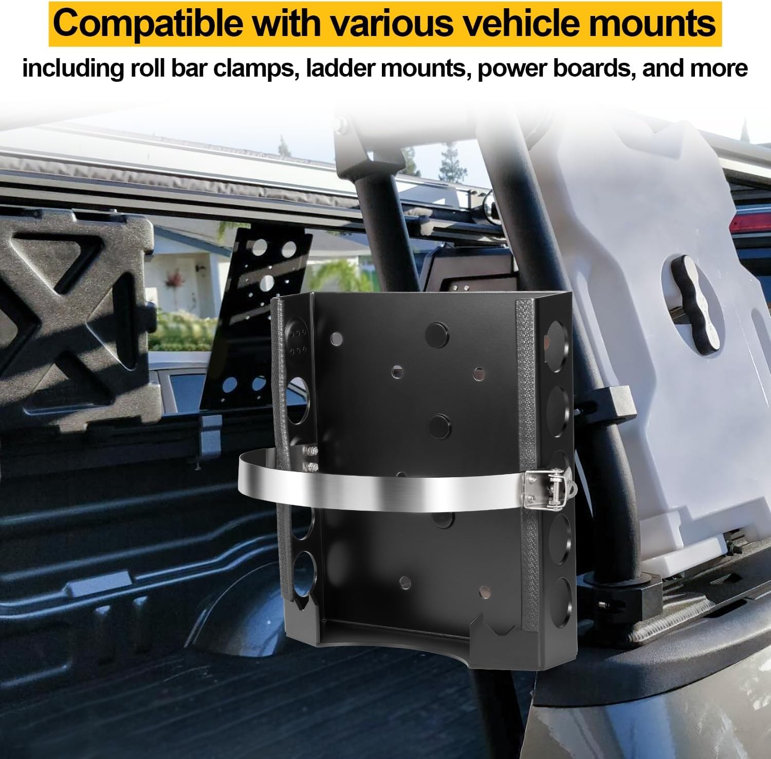 11 lb & 4.25 lb Propane Tank Mount Holder 9 Inch Cylinder Tank Mounting Bracket