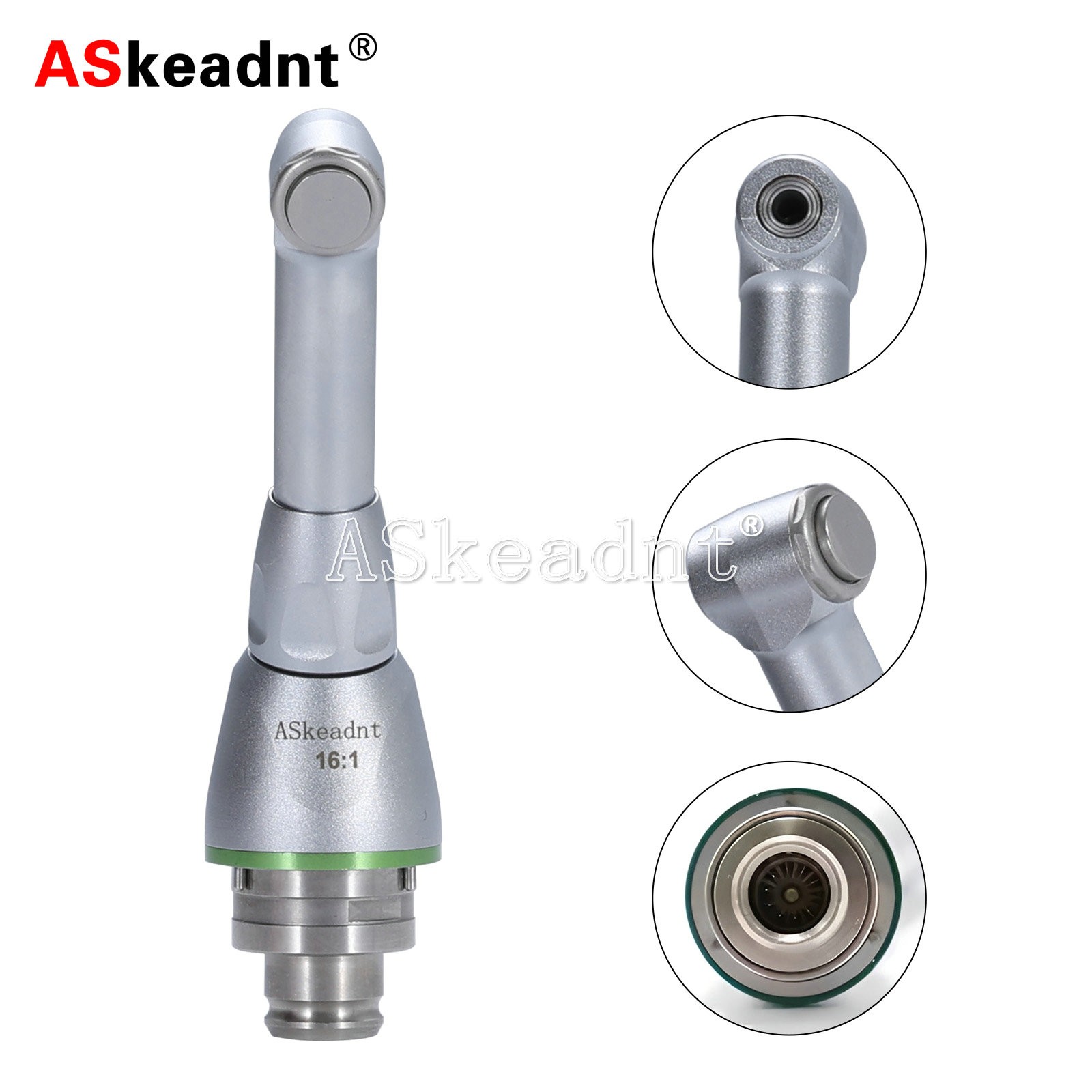 Dental 16:1 Reduction Contra Angle Head for Endodontic Motor Handpiece Push