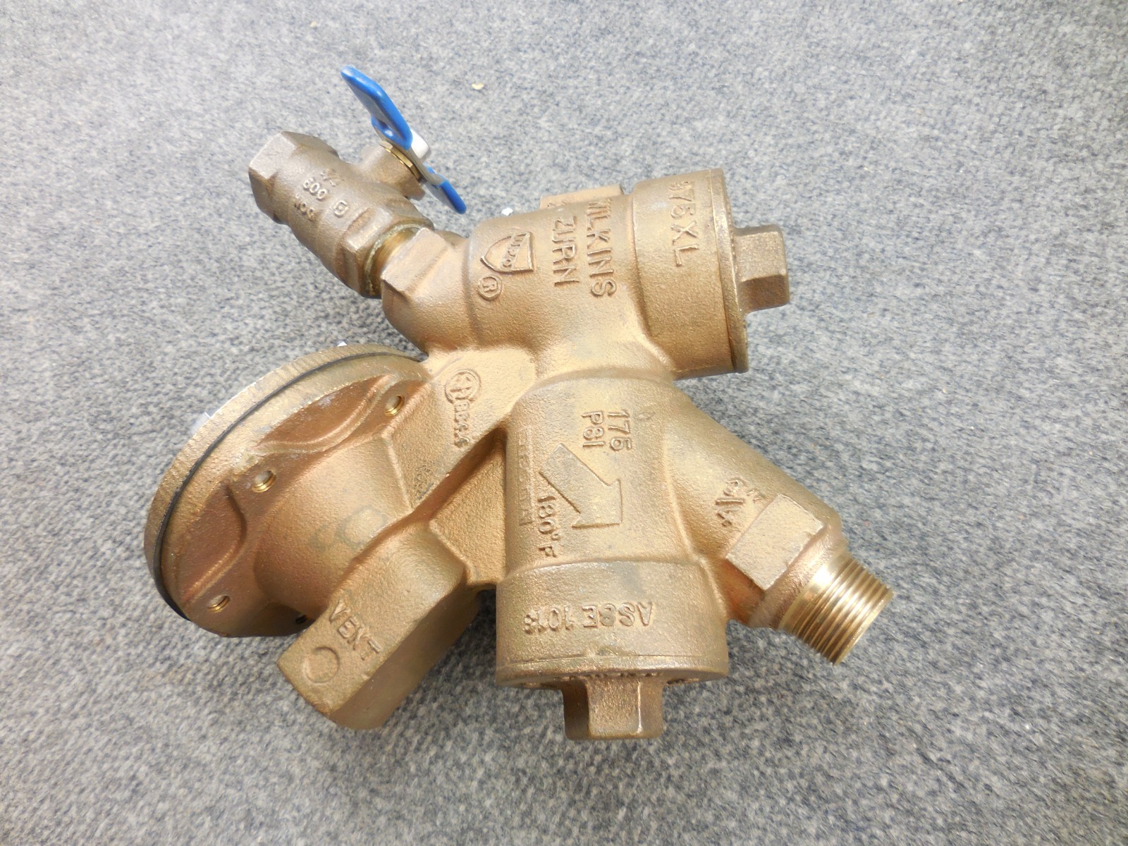 Unused Zurn Wilkins 975XL 3/4″ NPT Brass Bronze Backflow Preventer