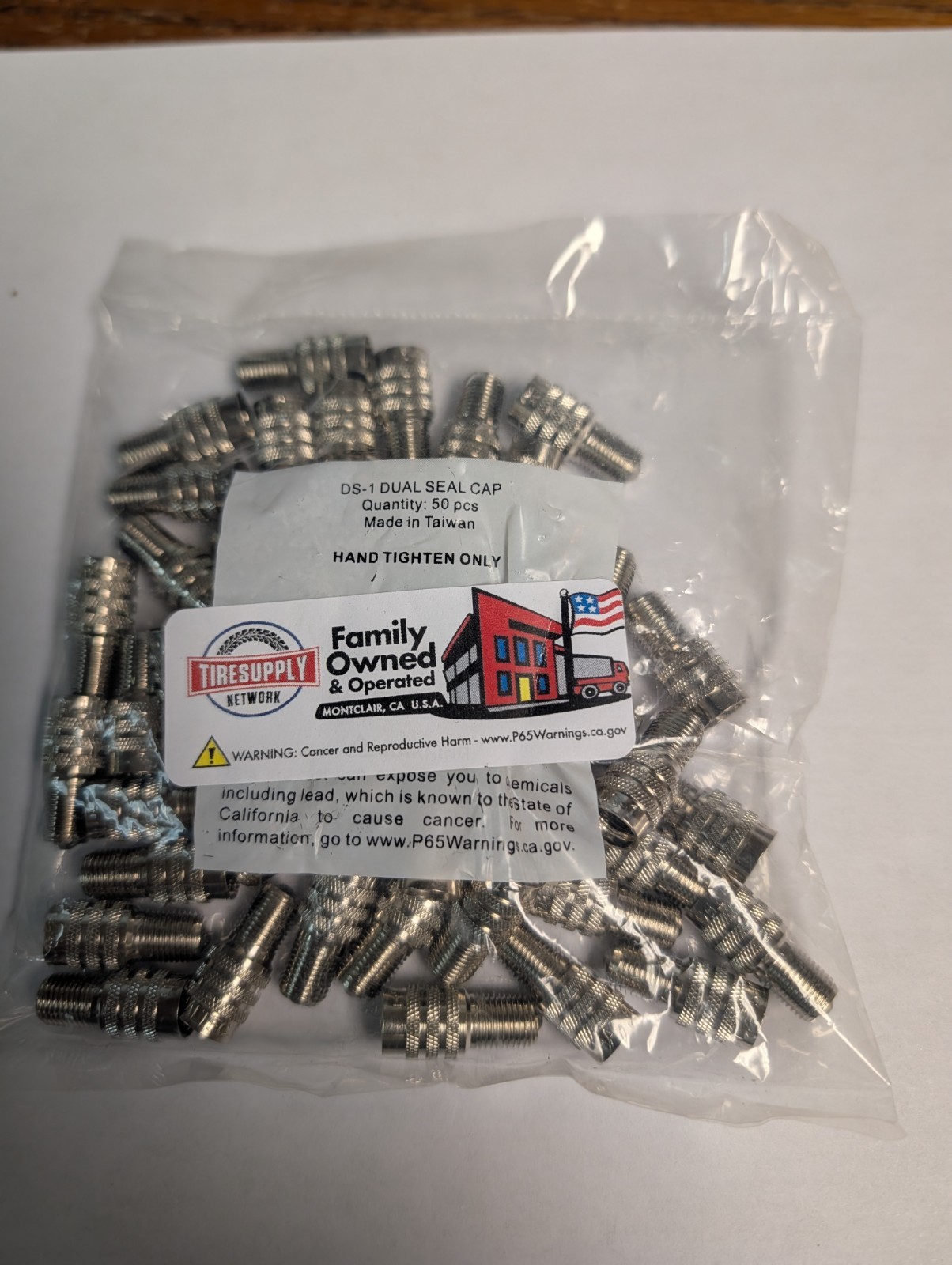 Haltec DS-1-50 Double Seal Valve Cap, Package of 50 NEW
