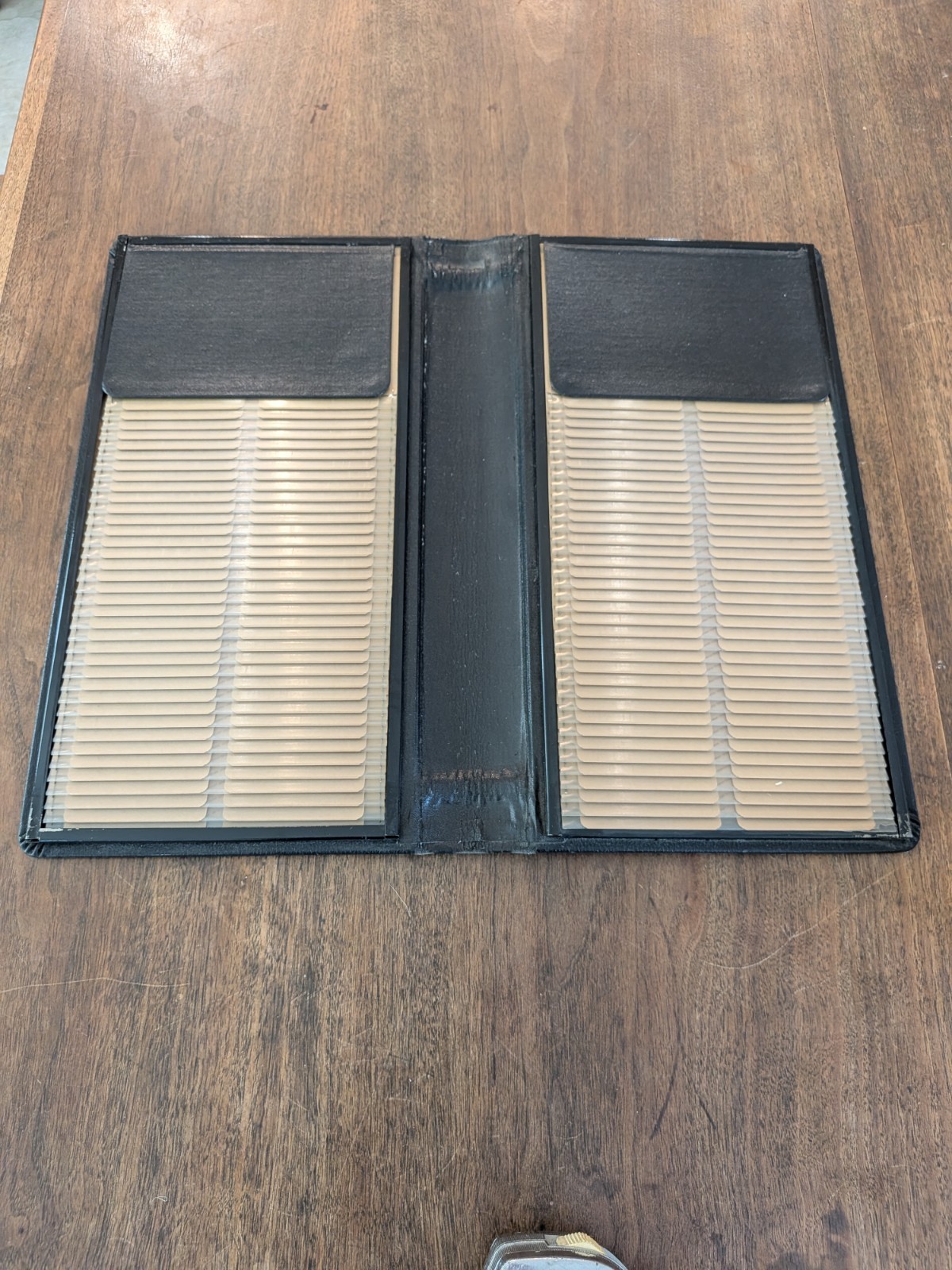 Vintage Black Remington Rand Kardex Visible Record File / Folding Record Book