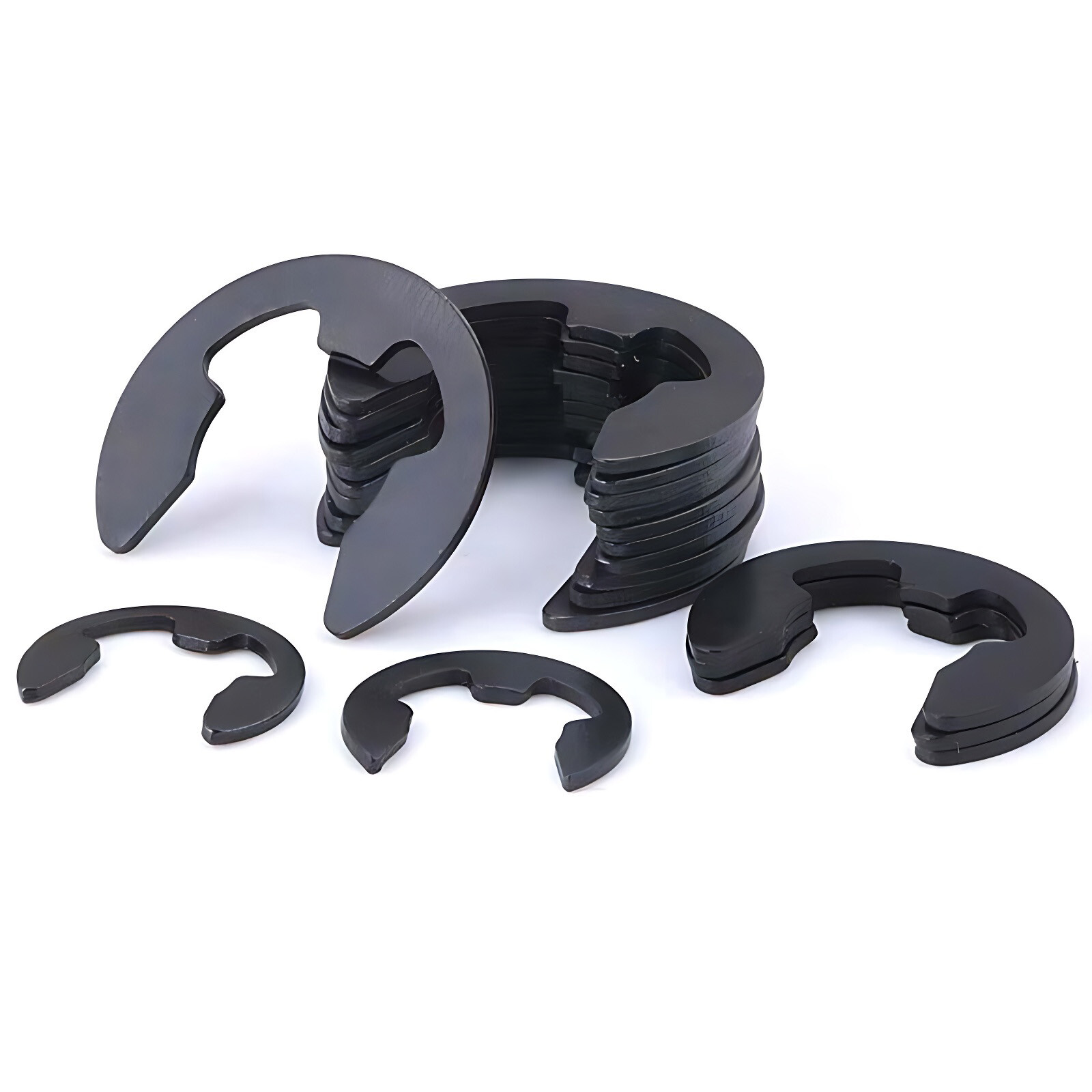 EXTERNAL E-CLIPS RETAINING WASHERS 1.2mm-24mm DIN 6799 C-CLIP 65 MANGANESE STEEL