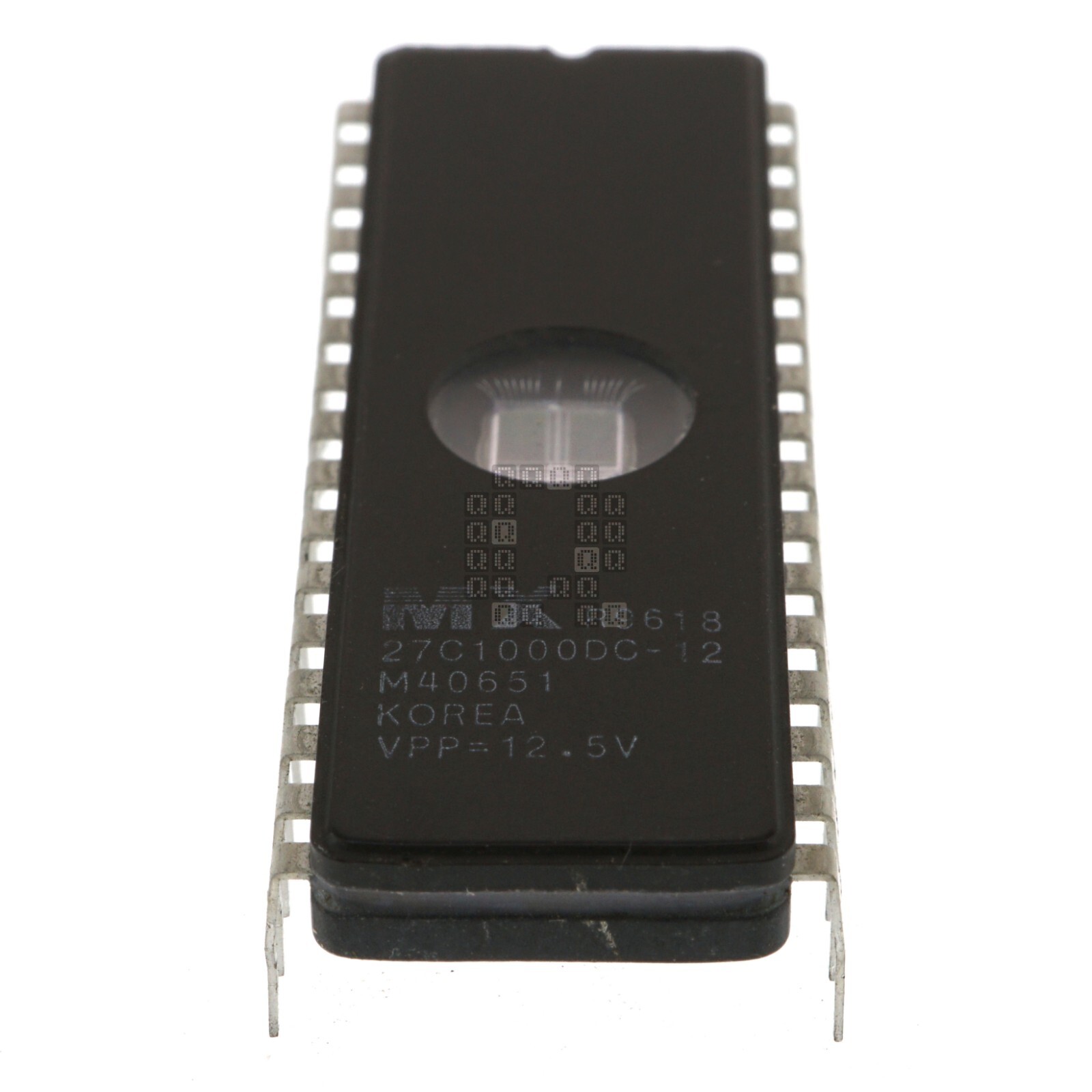 MACRONIX 27C1000DC-12 1M-Bit (128K x 8) CMOS EPROM, DIP32, UV-Erasable