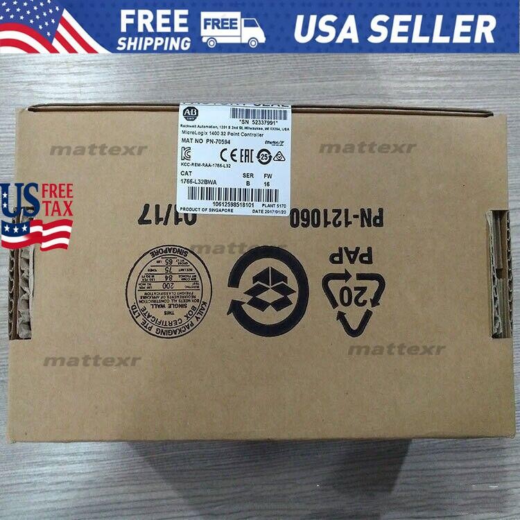 1766-L32BWA New Factory Sealed Allen Bradley 1766L32BWA1400 32 Point Controller