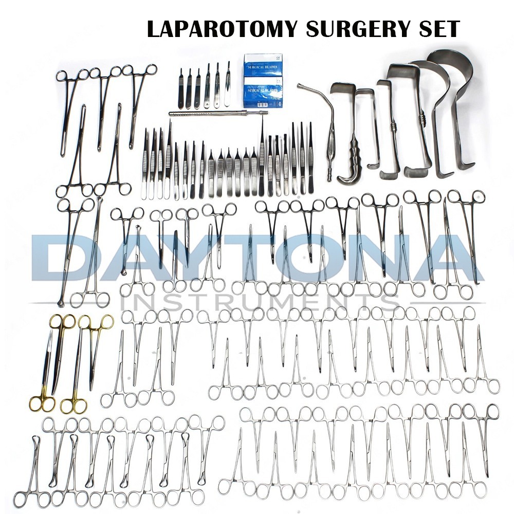 108-Pcs Set Laparotomy Instruments MedicalSurgical Abdominal Surgery