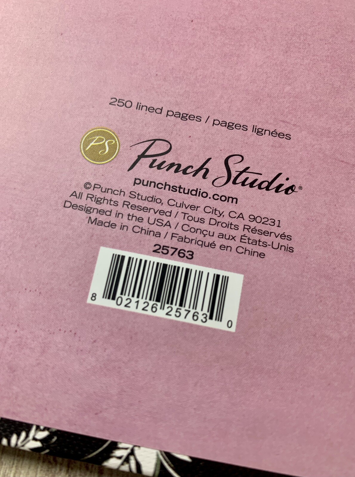 Punch Studio Journal Notebook Diary 250 Lined Pages Hardcover Double Spiral Gift