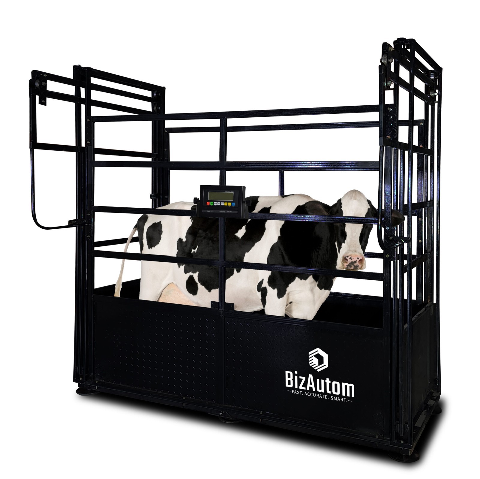 New BizAutom Livestock Caged Cattle Scale with Premium Digital Weight Indicator