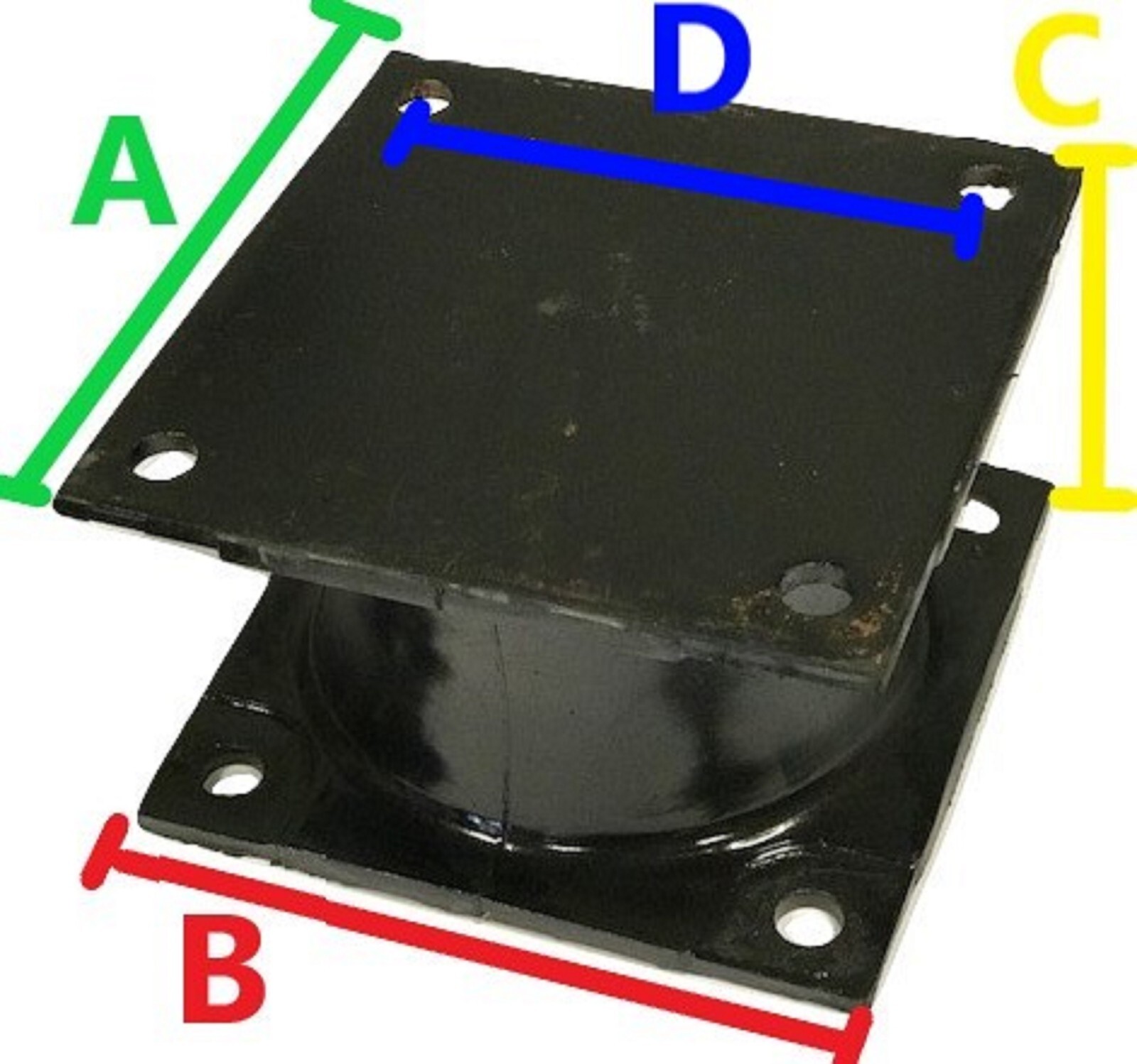 Compactor Isolator Rubber Mount Large