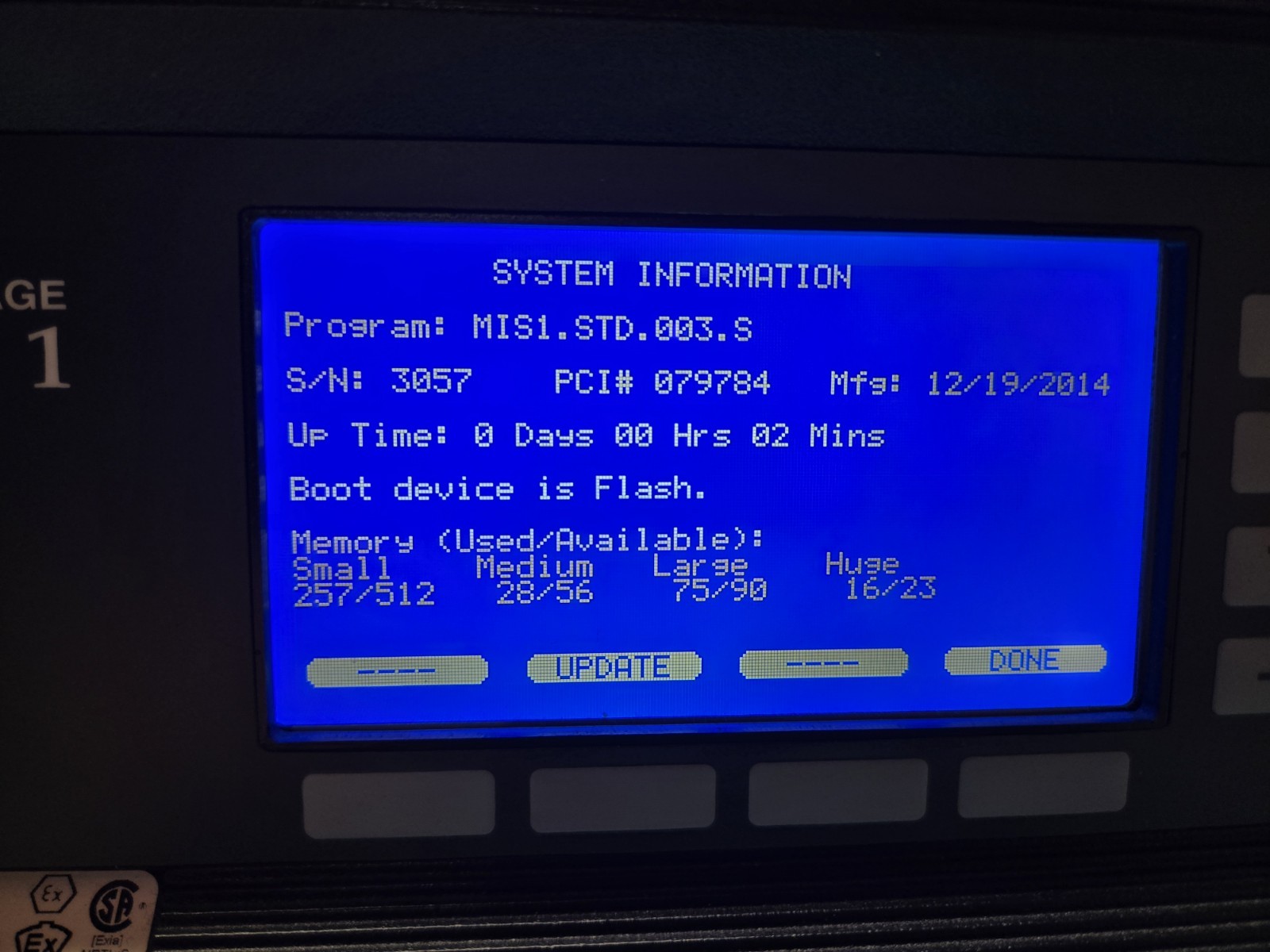 Panametrics moisture analyzer MIS1-321-111100-600