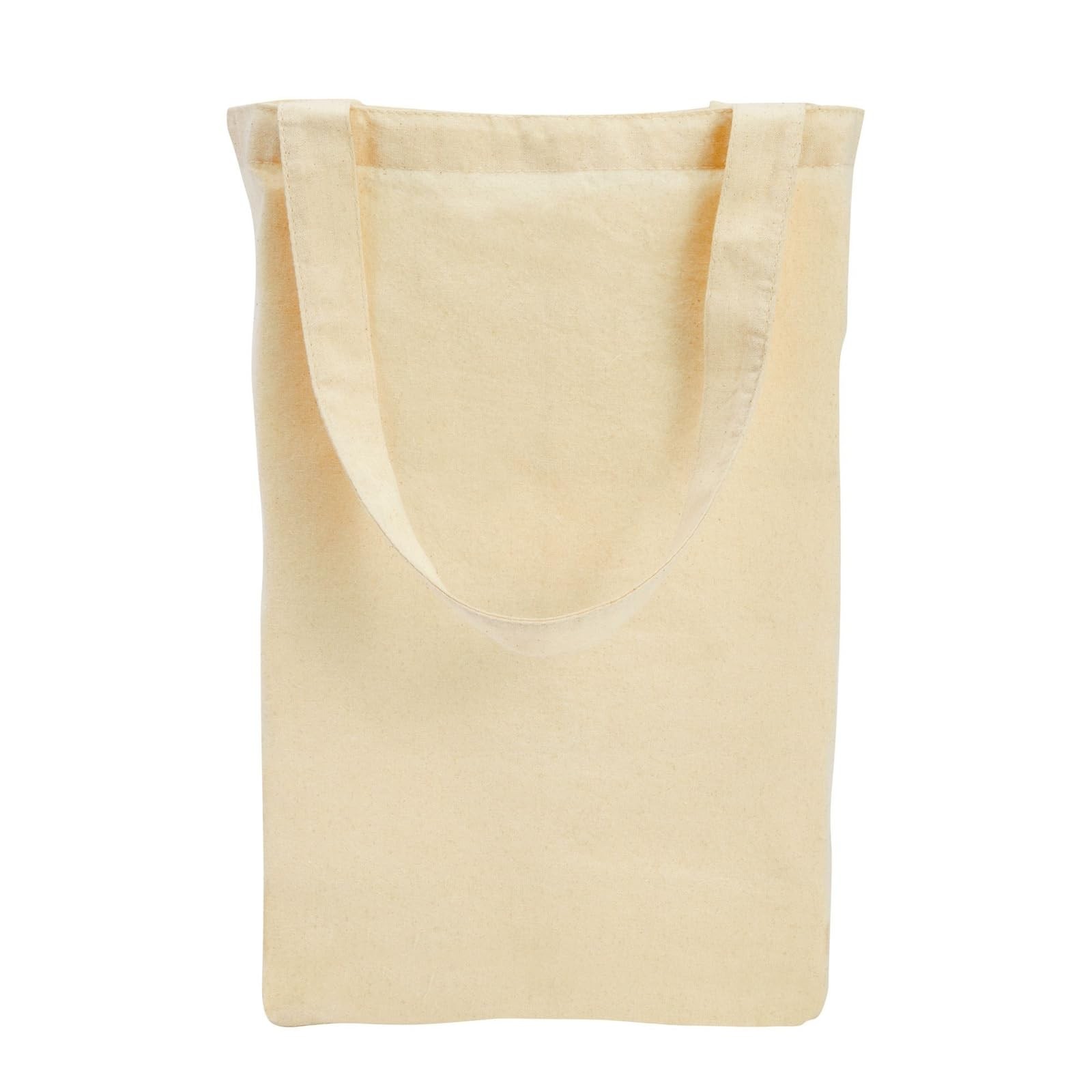 Juvale 24-Pack Blank Cotton Canvas Tote Bags Bulk – 13 x 11.5 Inches, Beige