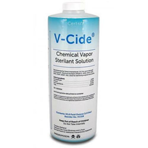 2 x Bottles, Vapor Sterilant Solution V-Cide (1Liter) Certol #VC338 Exp. 03-2026
