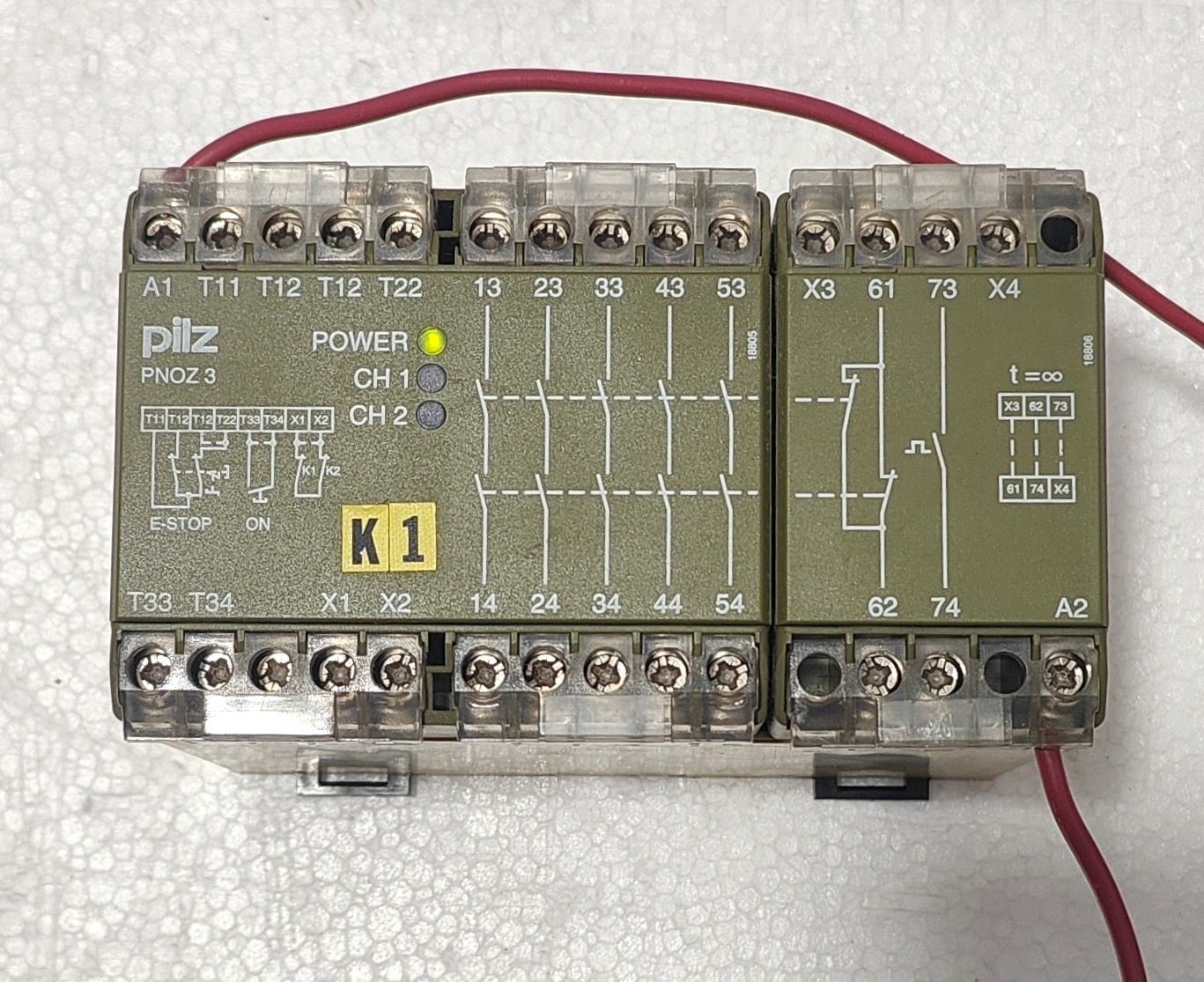 PILZ 474894 PNOZ 3 5S 10 1W SAFETY RELAY 24VDC