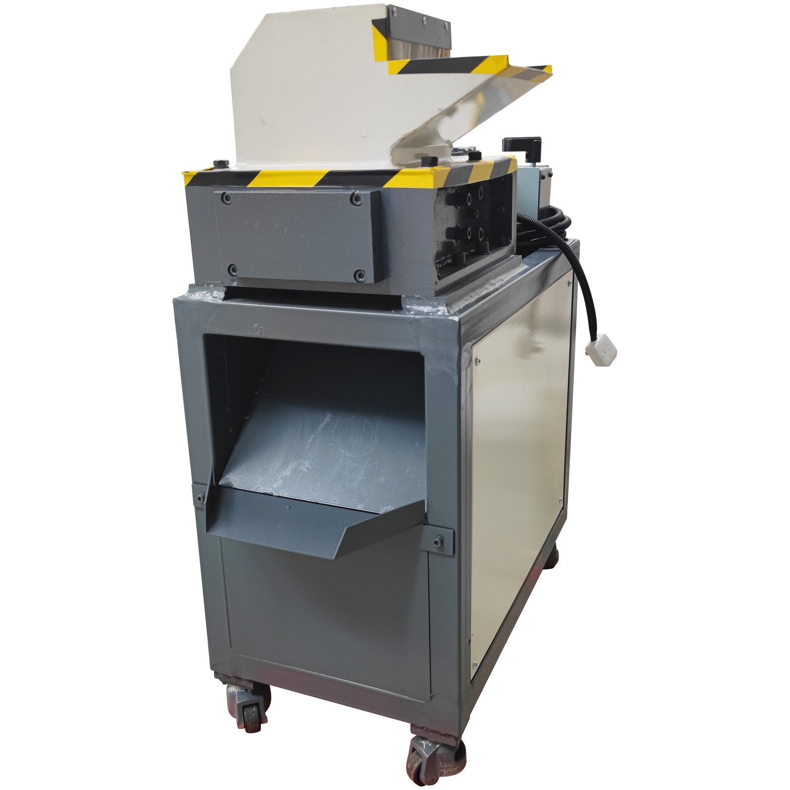220V 1ph Biaxial Industrial Shredder Metal Wire Plastic Rubber Crushing Machine