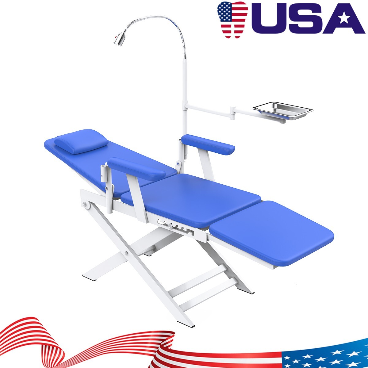 Unidad de entrega móvil dental portátil Caja rodante de succión Compresor/Silla