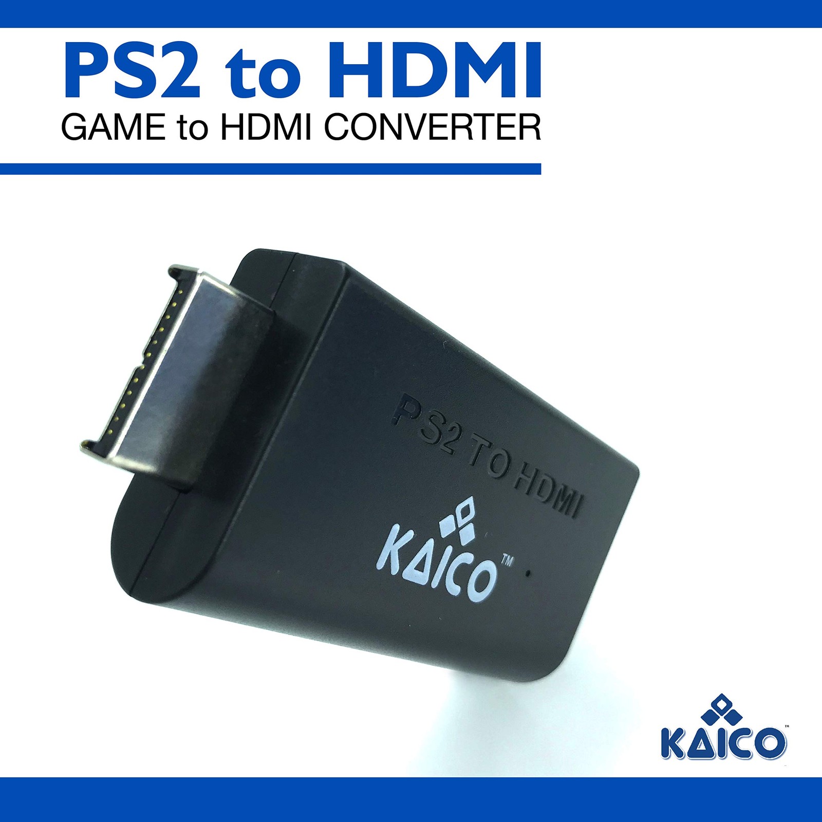 Kaico Edition HDMI Adapter for Playstation 2 – PS2 to HDMI Converter | Plug & Pl