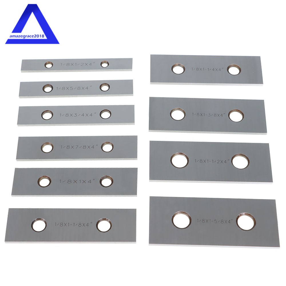 10 Pair 1/8 x 4″ Precision Parallel Set 0. 001″ Hardened Steel In Case Steel New