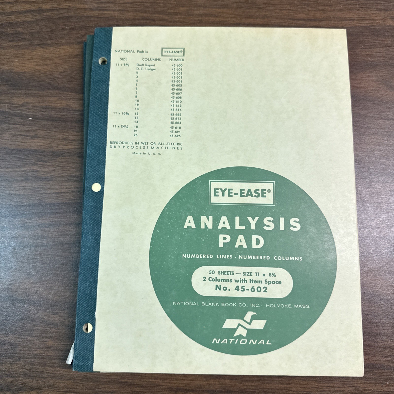 Analysis Pads – Lot Of 7 – Various Sizes – Eye-Ease National