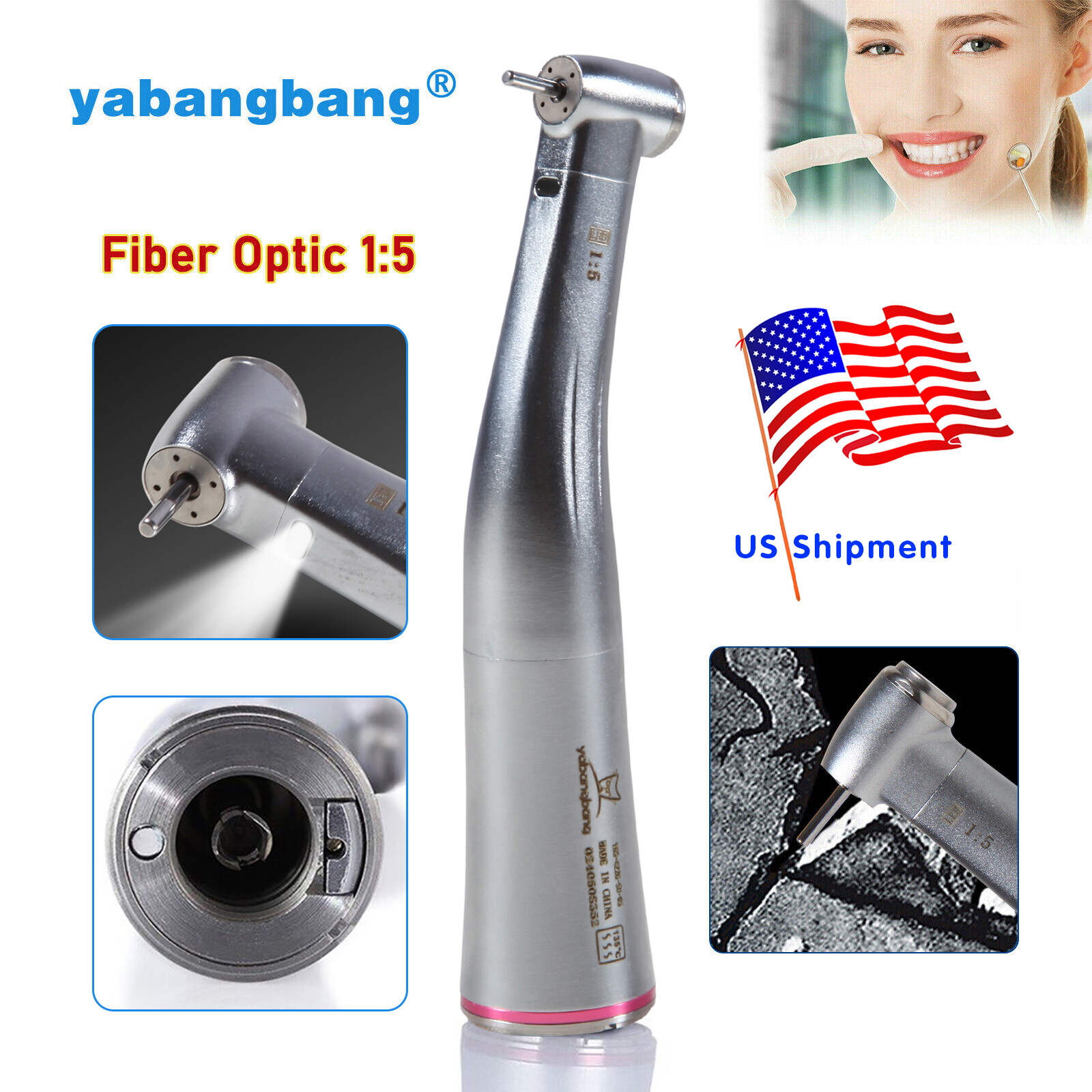 12PCS Dental White Stone High Speed Polishing Burs FG Flame Aluminum Oxide USA