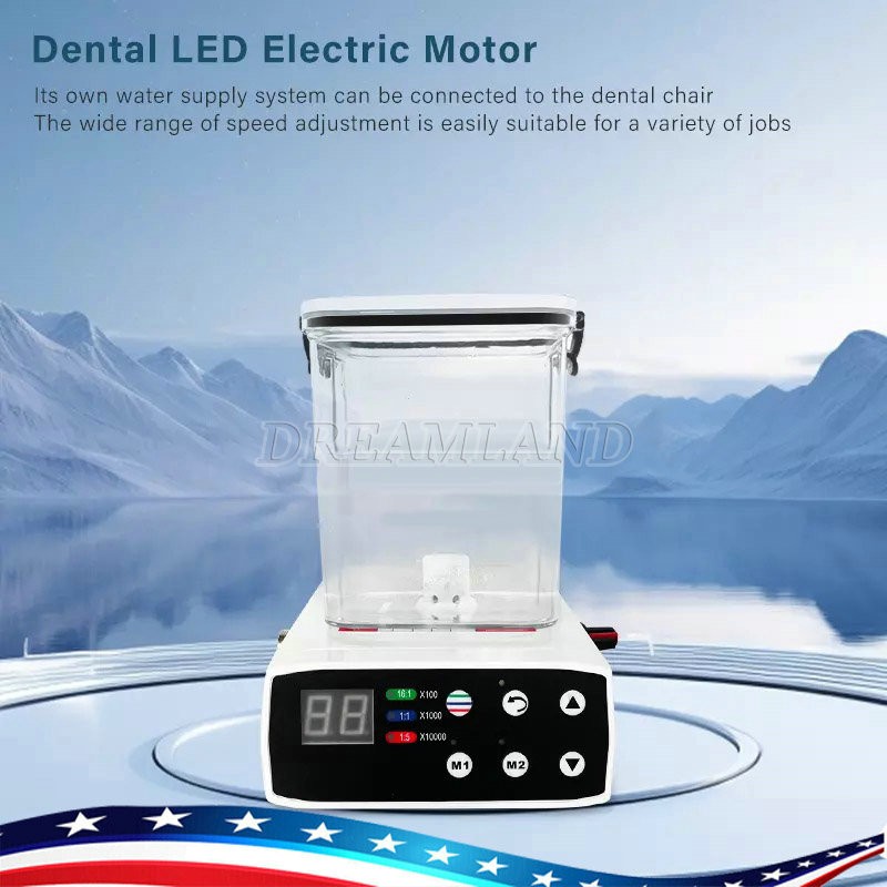Dental Brushless LED Electric Motor Water Tank fit E type 1:5 1:1 LED Handpiece