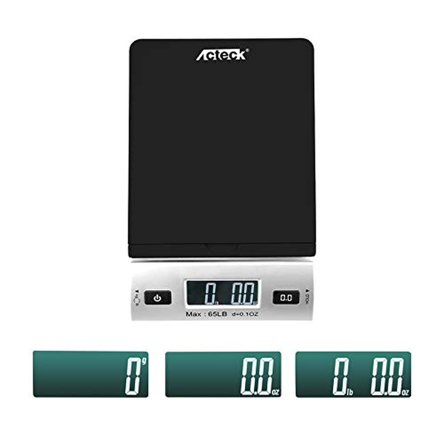 Acteck A-CK65BS 65LBx0.1OZ Digital Shipping Postal Scale with Batteries and A…