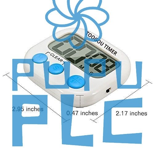 Large LCD Digital Timer Loud Alarm Magnetic Cooking Count Down Up M #zc