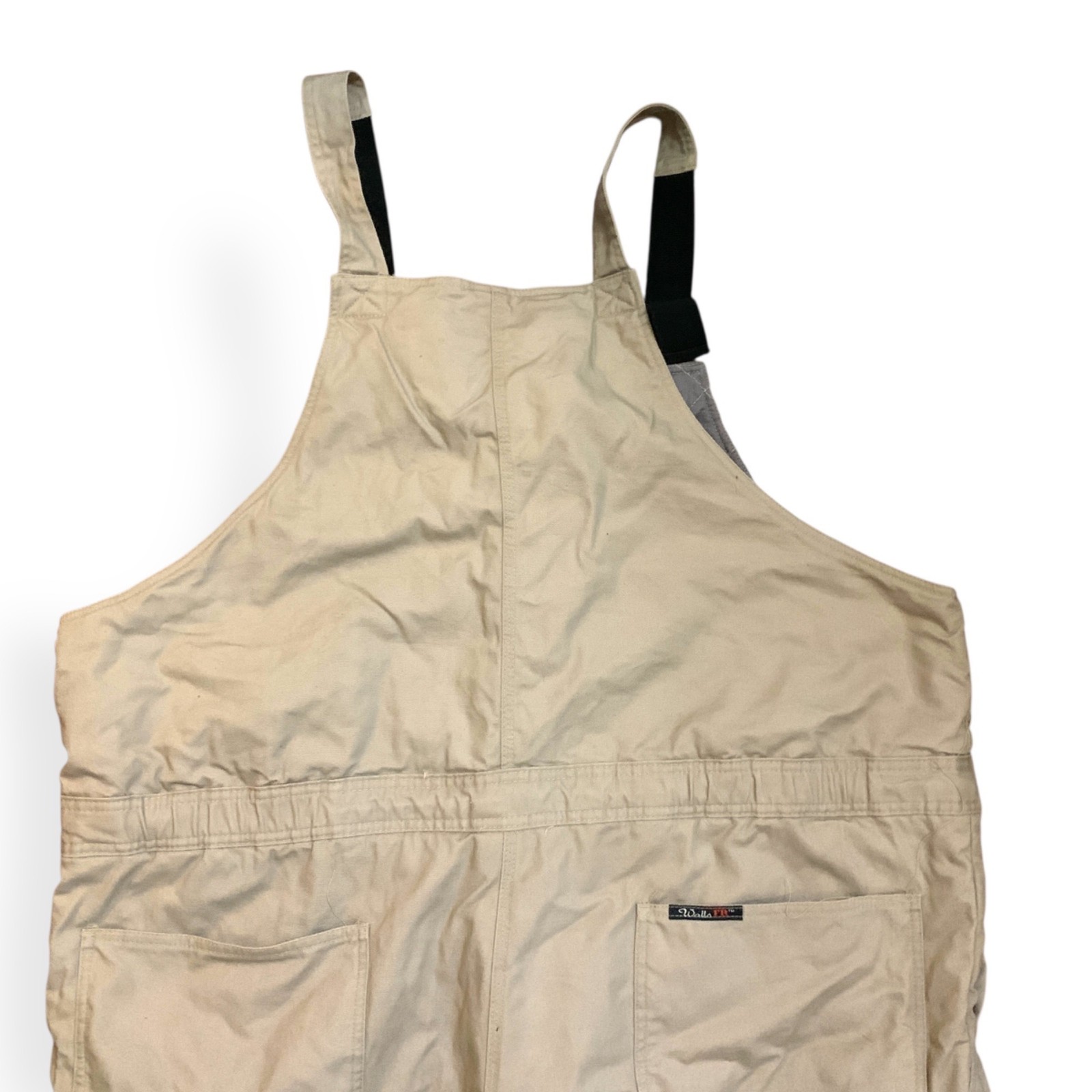 Walls Lined Bib Tan Overalls Insulated Chesapeake Energy Logo Sz XXL TALL