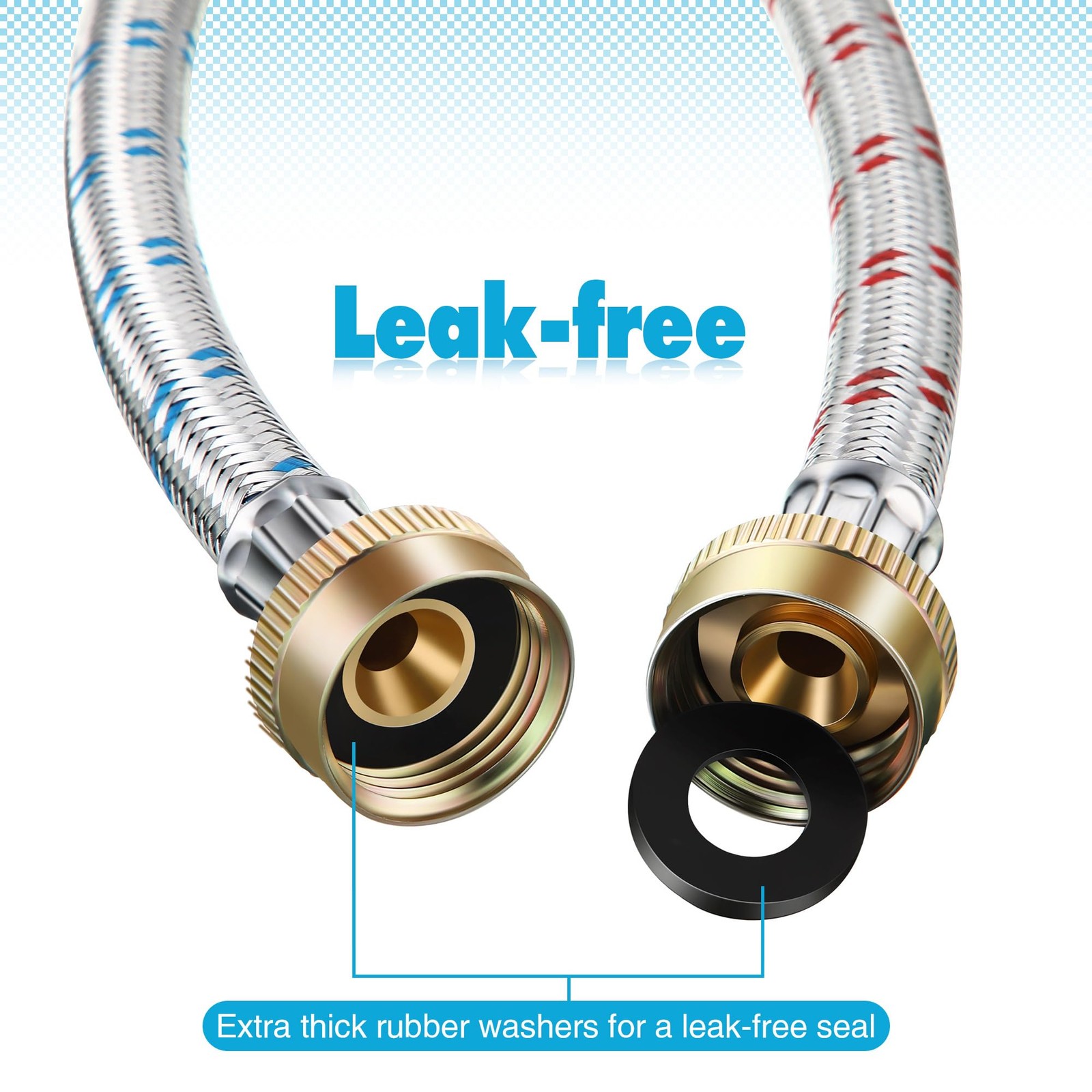 Dreyoo Hose Y Connector, 1 Ft Washing Machine Y as the picture shown