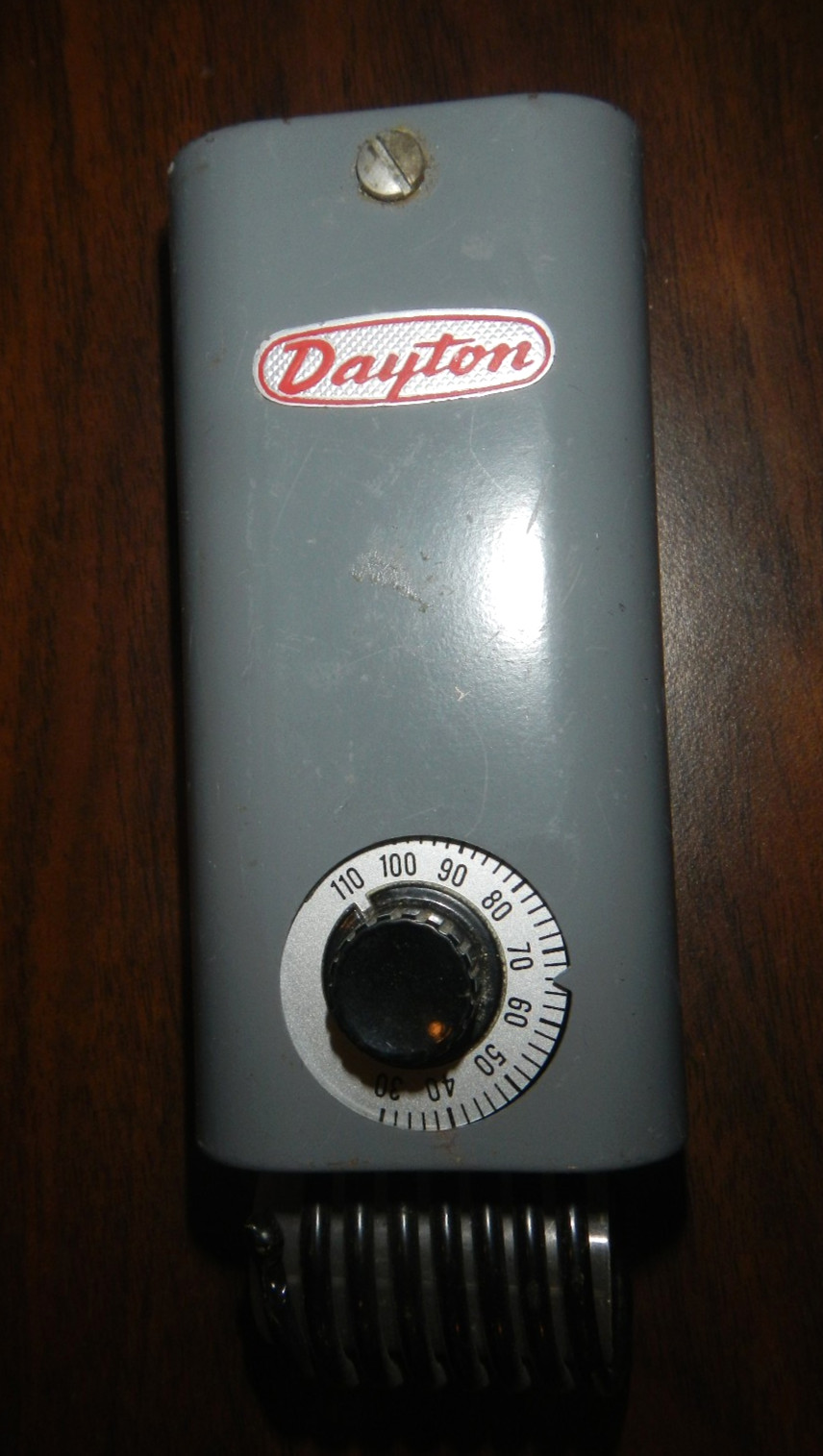Dayton 2E206 Line Voltage Thermostat Control 120/240VAC NOS TESTED