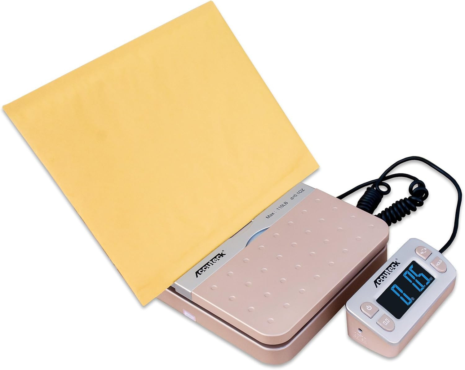 Shippro W-8580 110Lbs X 0.1 Oz Gold Digital Shipping Postal Scale