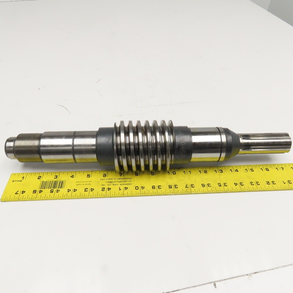 498096N 34mm Spline Worm Gear Shaft & Wheel Set Right Hand See Info4Specs Lot/2