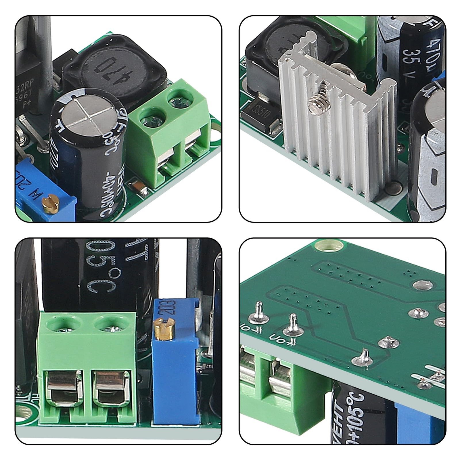 4Pcs AC/DC to DC Buck Step-Down Converter Power Supply Module DC-DC 3v 3.3V 5…