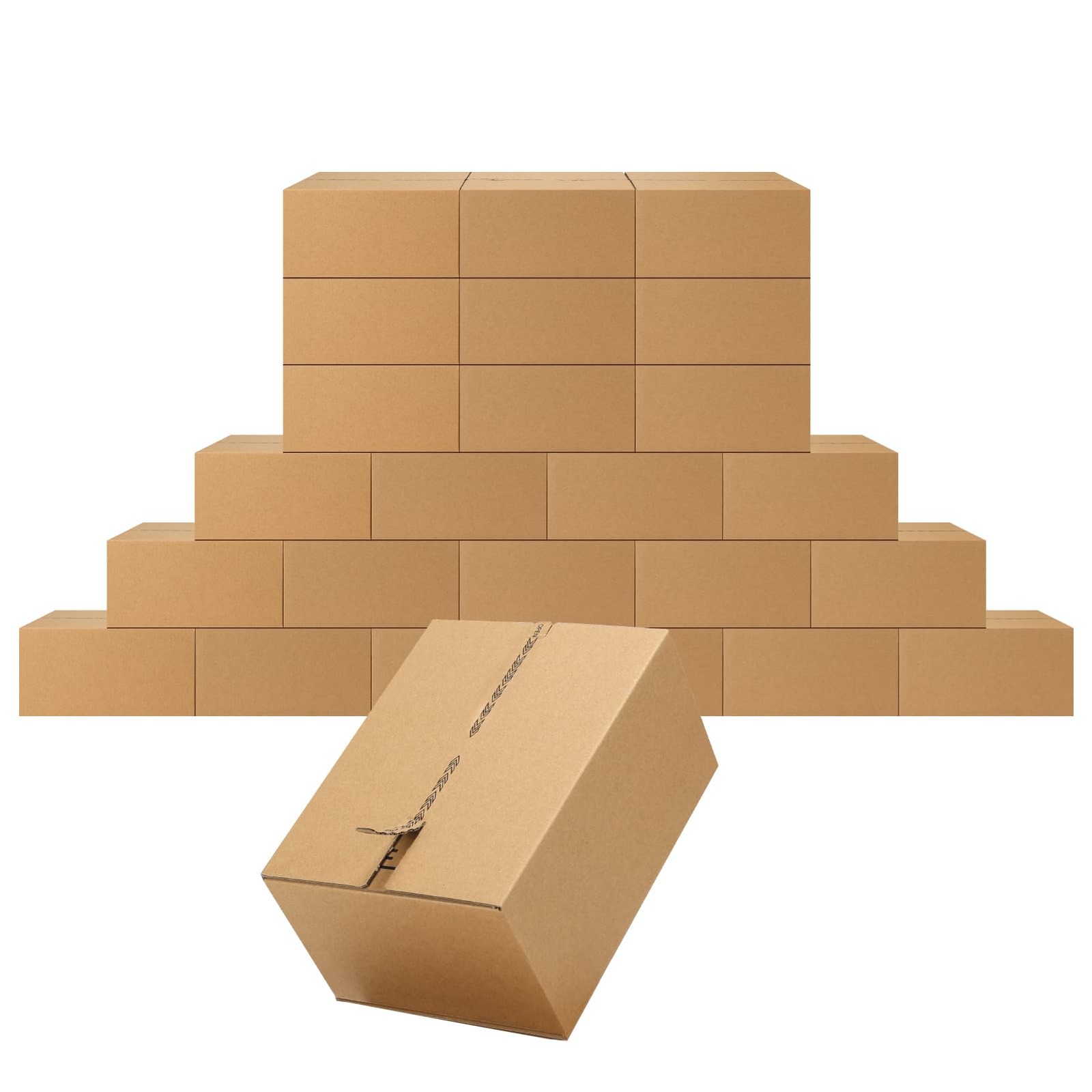 8x6x4 inches Self-Sealing Shipping Boxes, Corrugated Cardboard with Easy Open…